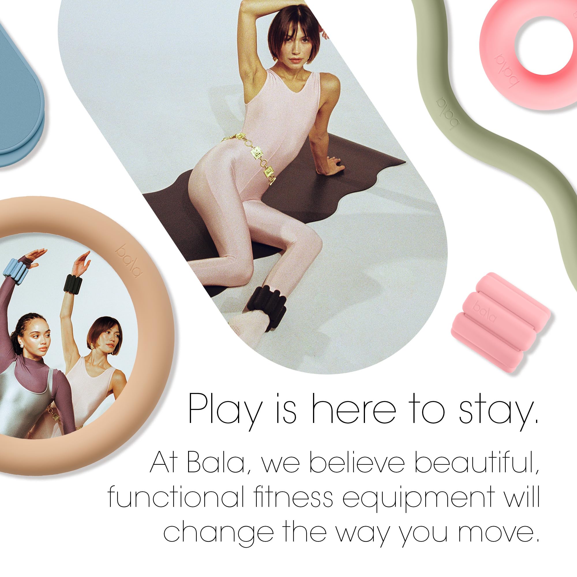 Non-Slip Bala Yoga Mat for Home Gym & Workouts - Pilates, Stretching, Aerobics - Perfect for Indoor Fitness