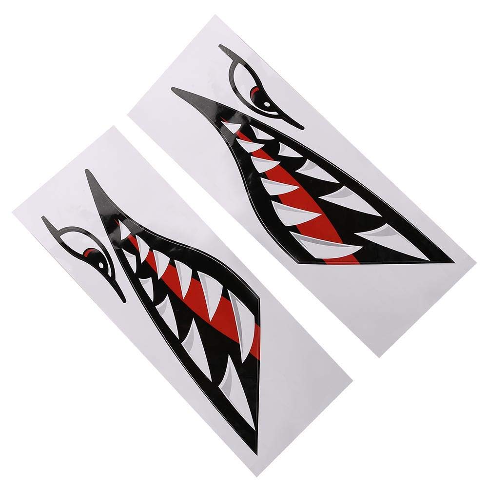Premium Shark Car Stickers 2-Pack - High-Quality Vinyl Decals for Cars, Trucks, Boats & Motorcycles - Waterproof & UV Resistant for Outdoor Use - Perfect for Automotive, Marine & Adventure Enthusiasts