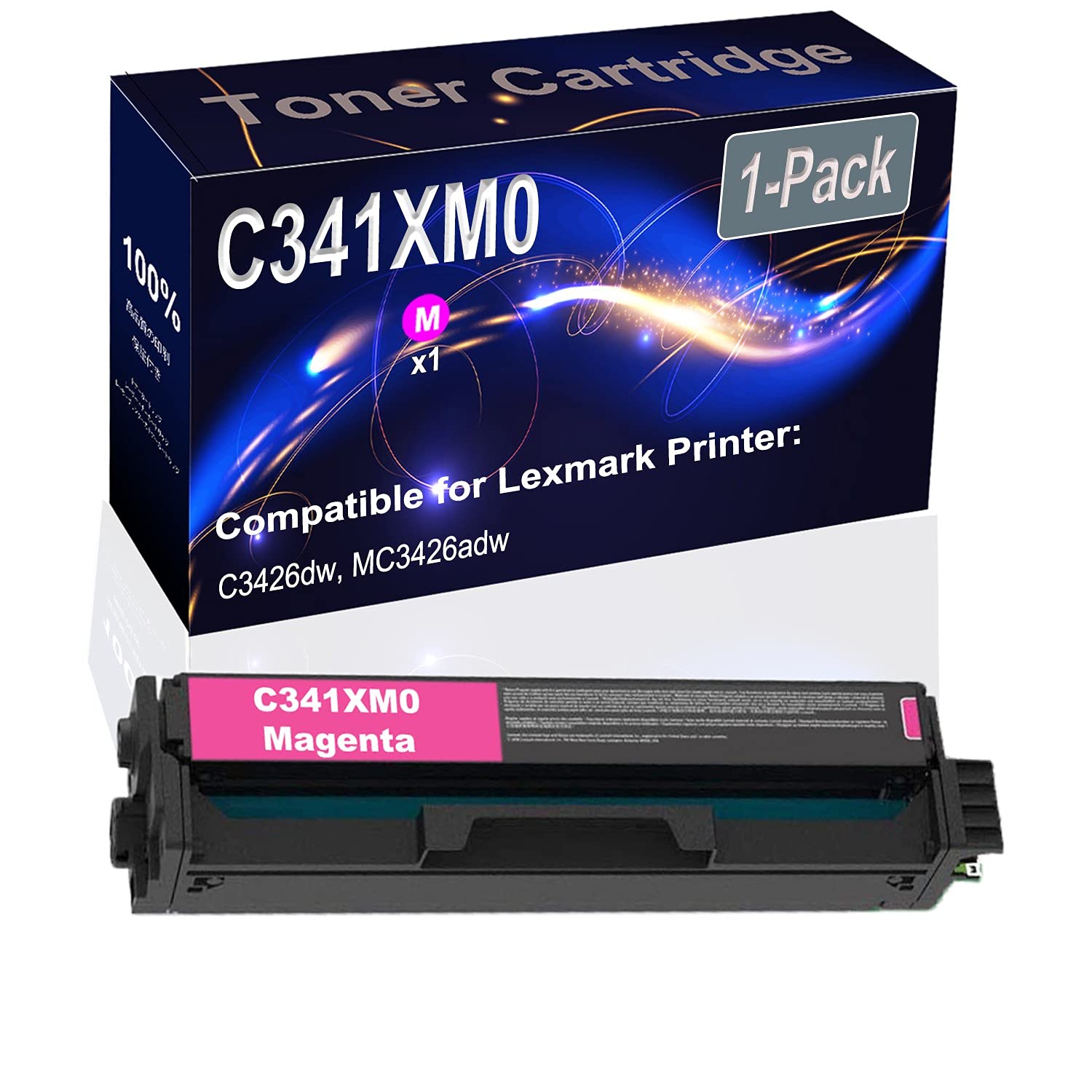 High Yield C341XM0 Compatible Toner Cartridge (Magenta, 1-Pack) for HP C3426dw & MC3426adw Printers - Ideal for Office Printing & High Volume Documents