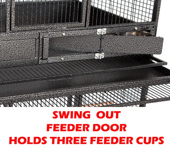 Extra Large Heavy Duty Stackable Parrot Breeding Cage - 1/2