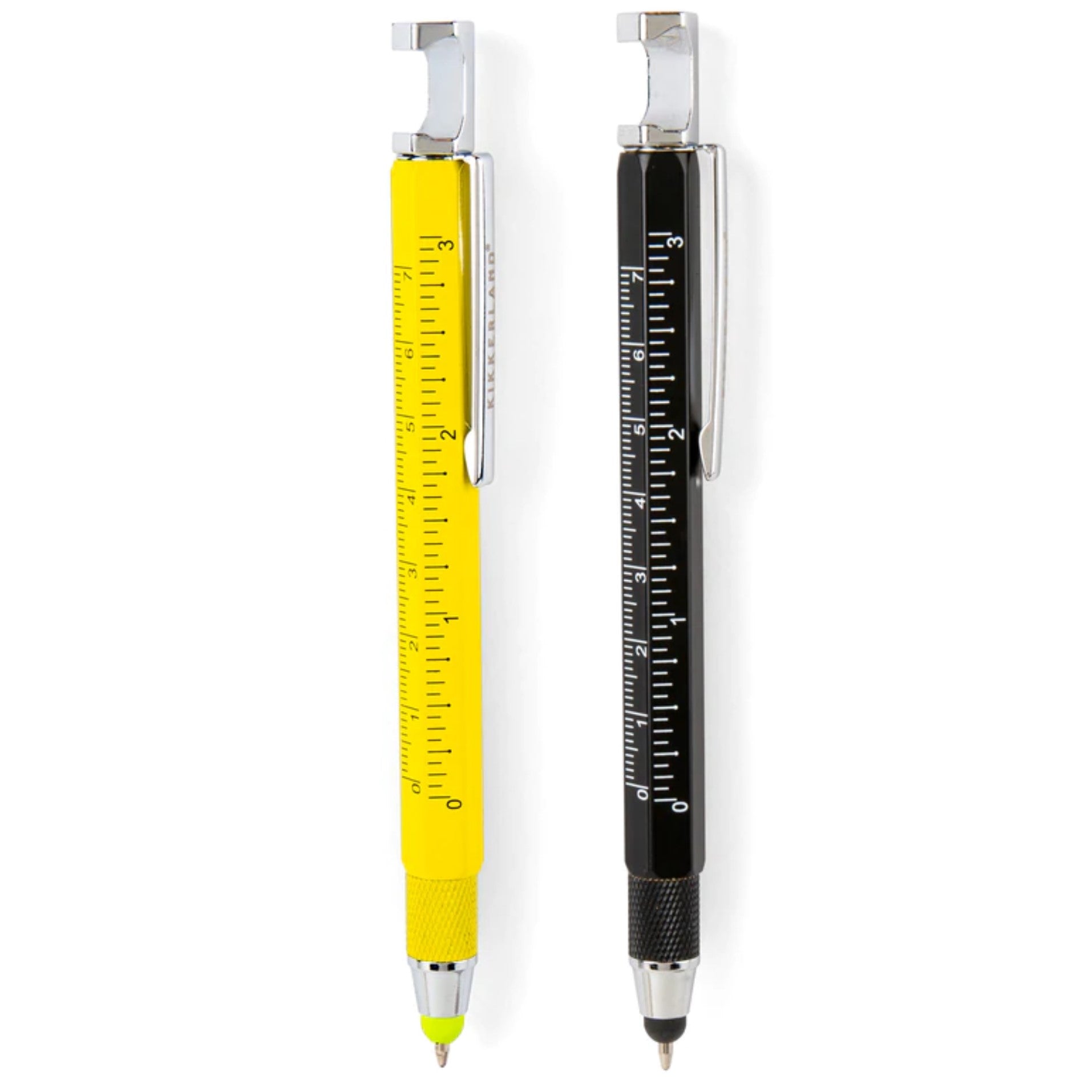 7-in-1 Multi-Function Stylus Pen with LED Light, Ballpoint Pen, Touch Screen Stylus, Screwdriver, Ruler, Level & Bottle Opener - Perfect for Office, School, DIY Projects & Everyday Carry (EDC)
