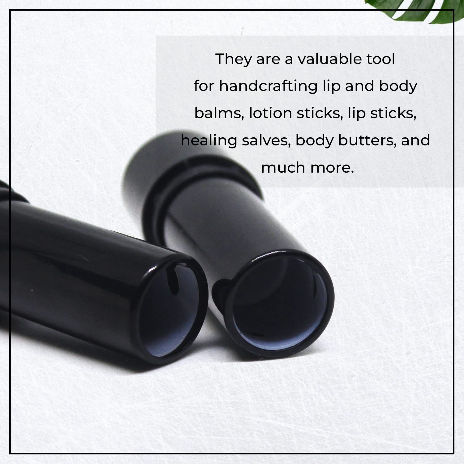 NSB Herbals 5ml Empty Refillable Lipstick Tubes for Lipstick, Kajal & Cosmetics | Travel-Friendly Lip Gloss Containers & Makeup Storage | Perfect for DIY Beauty, Lip Care & Face Creams