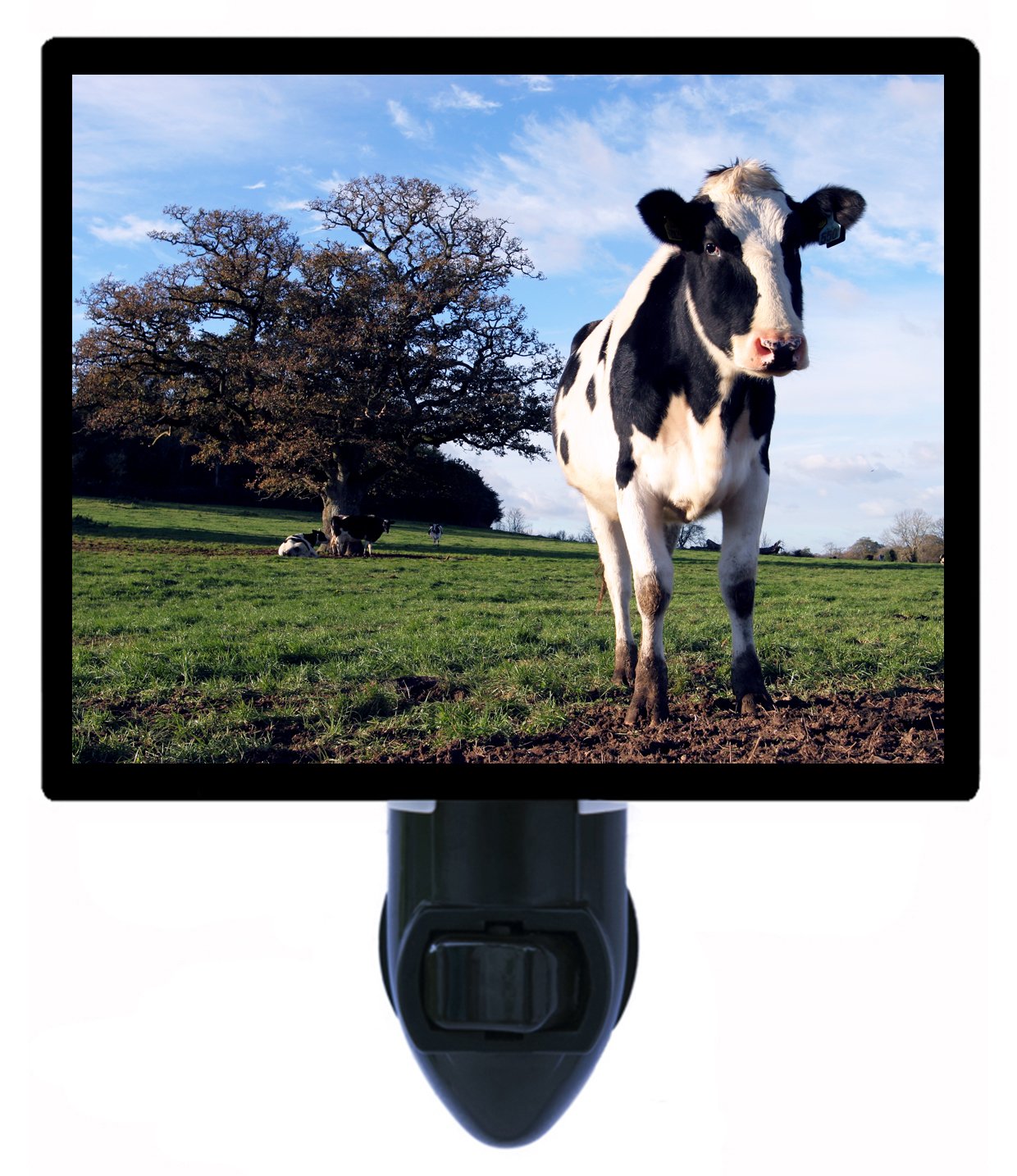 LED Cow Night Light - Adorable Milk Farm & Country Animal Decor for Nursery, Kids Room, or Farmhouse Bedroom
