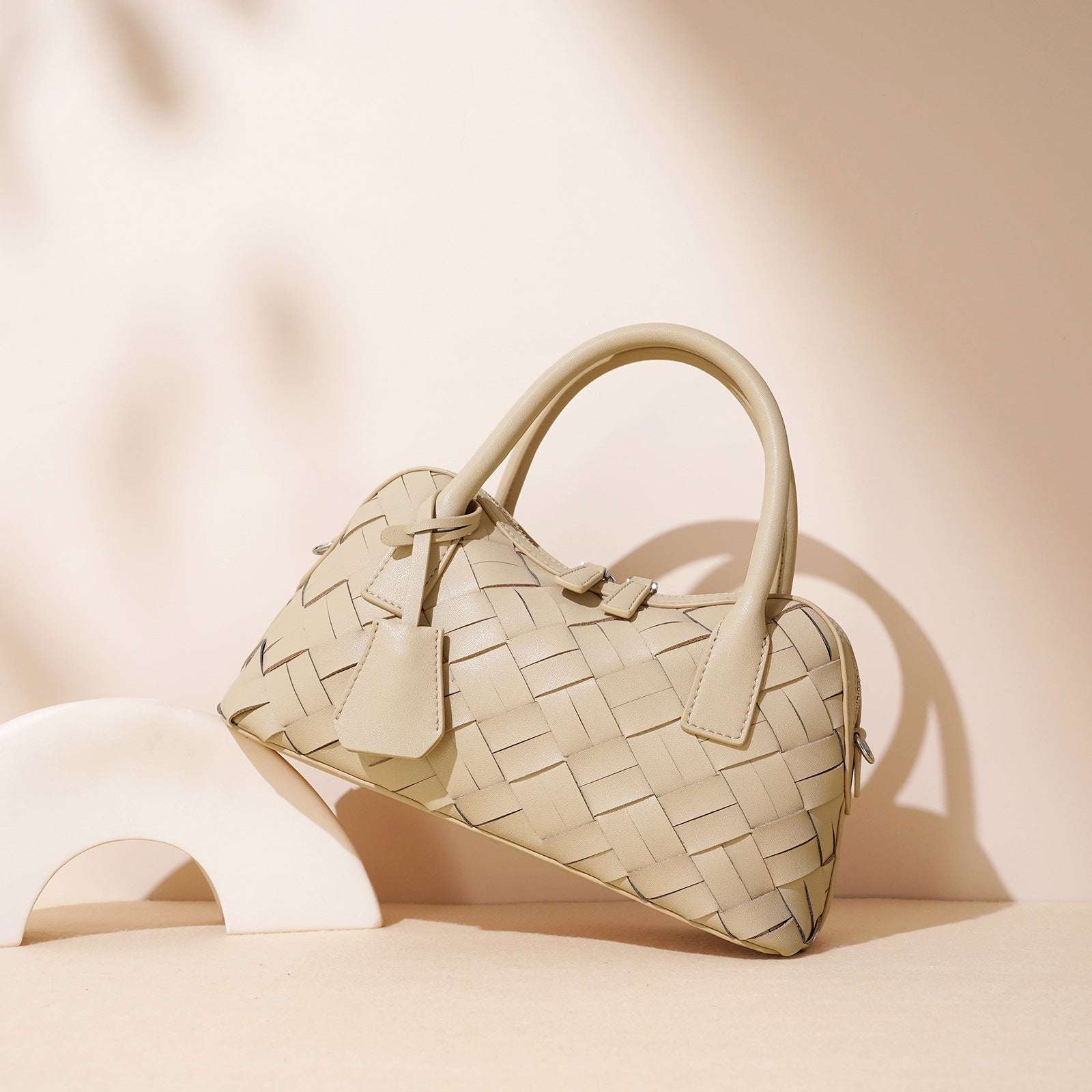 Stylish Woven Convertible Leather Handbag for Women - Crossbody, Shoulder & Tote Bag - Perfect for Work, Travel & Everyday Use
