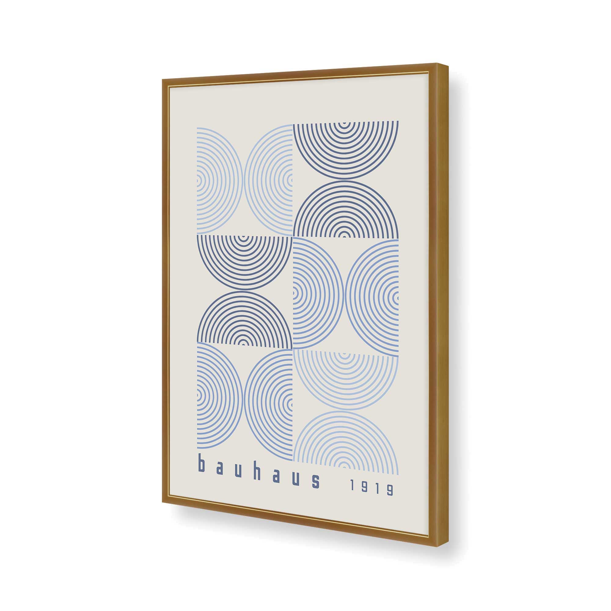 Blue Bauhaus Composition Poster Print - Modern Abstract Wall Art for Home, Office & Studio Decor