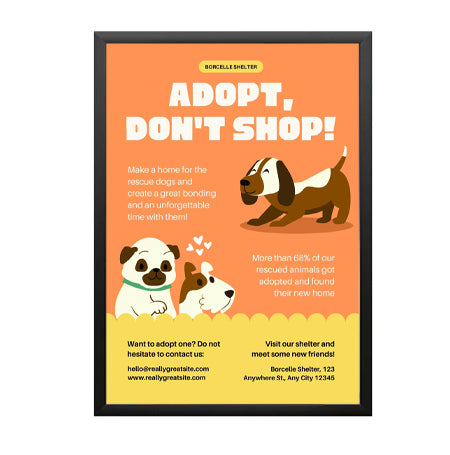 11x17 Extra Deep Snap Frame Sign Holder for Mounted Graphics - Fits 3/8