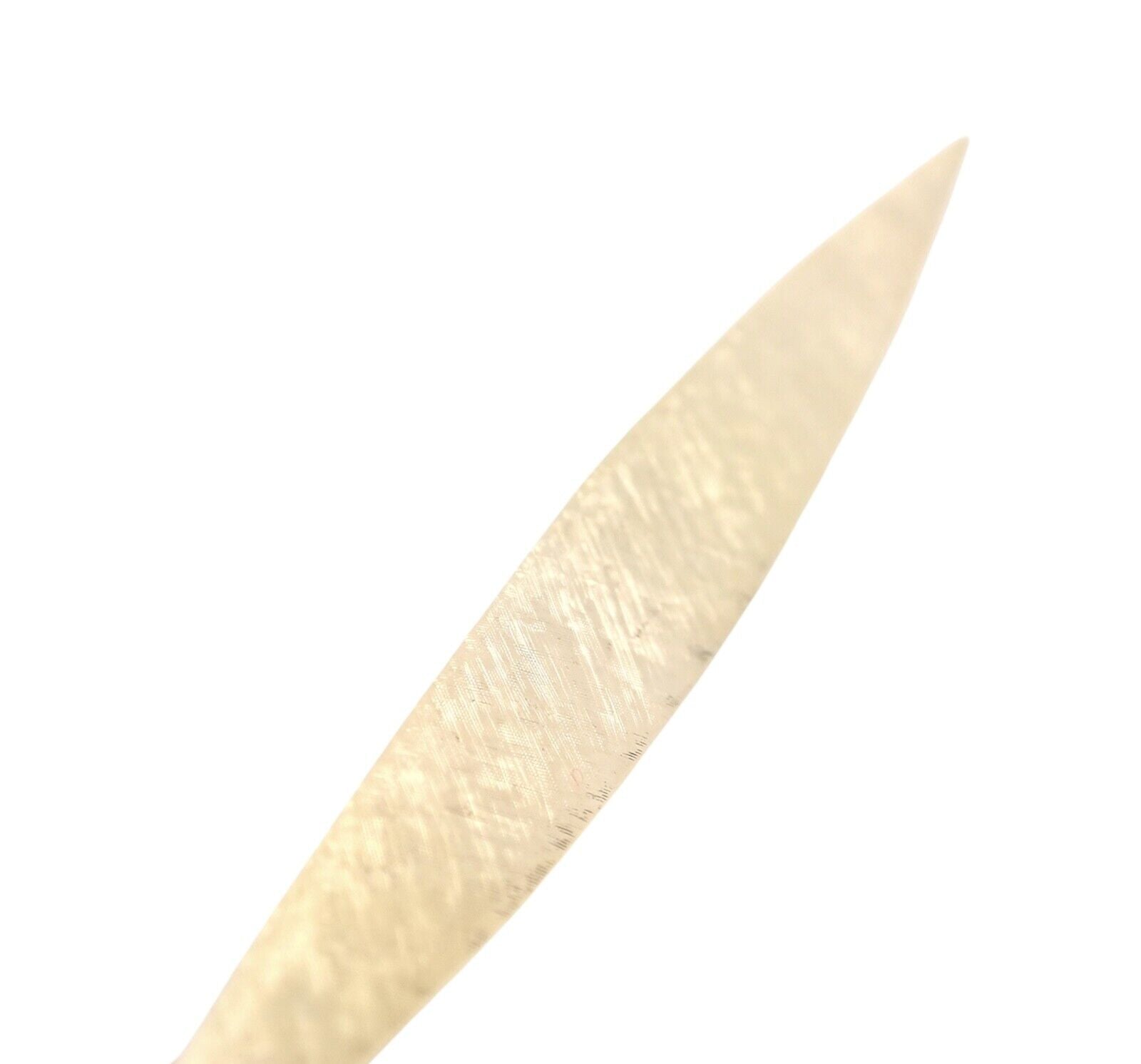 Vintage Authentic Cartier Dinh Van 18k Yellow Gold Long Quill Brooch Pin - Rare Collectible Jewelry for Special Occasions & Vintage Fashion