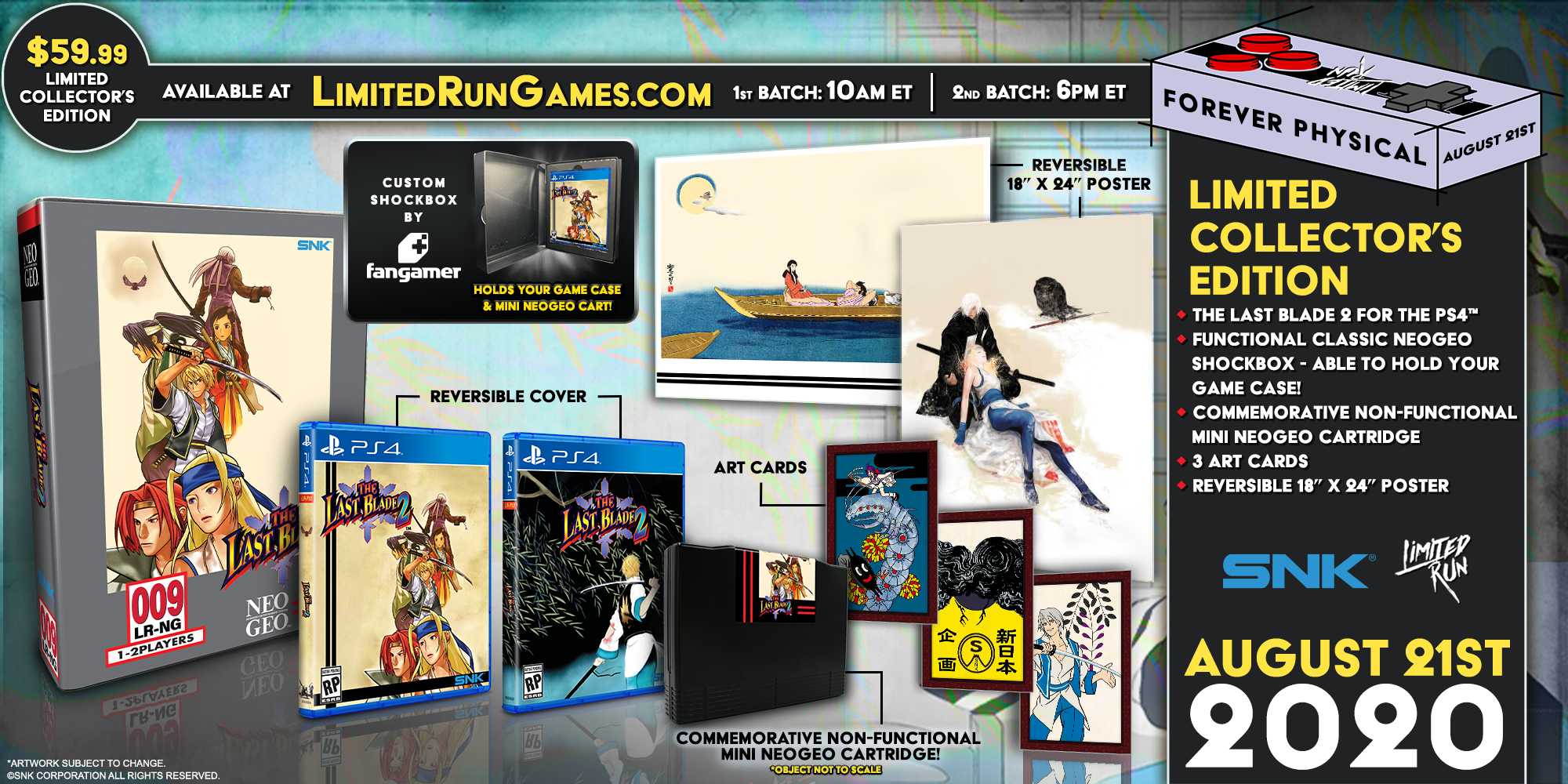The Last Blade 2 Collector's Edition PS4 Game - Limited Run #358 - Classic Fighting Game for PlayStation 4 - Perfect for Retro Gaming Enthusiasts and Collectors