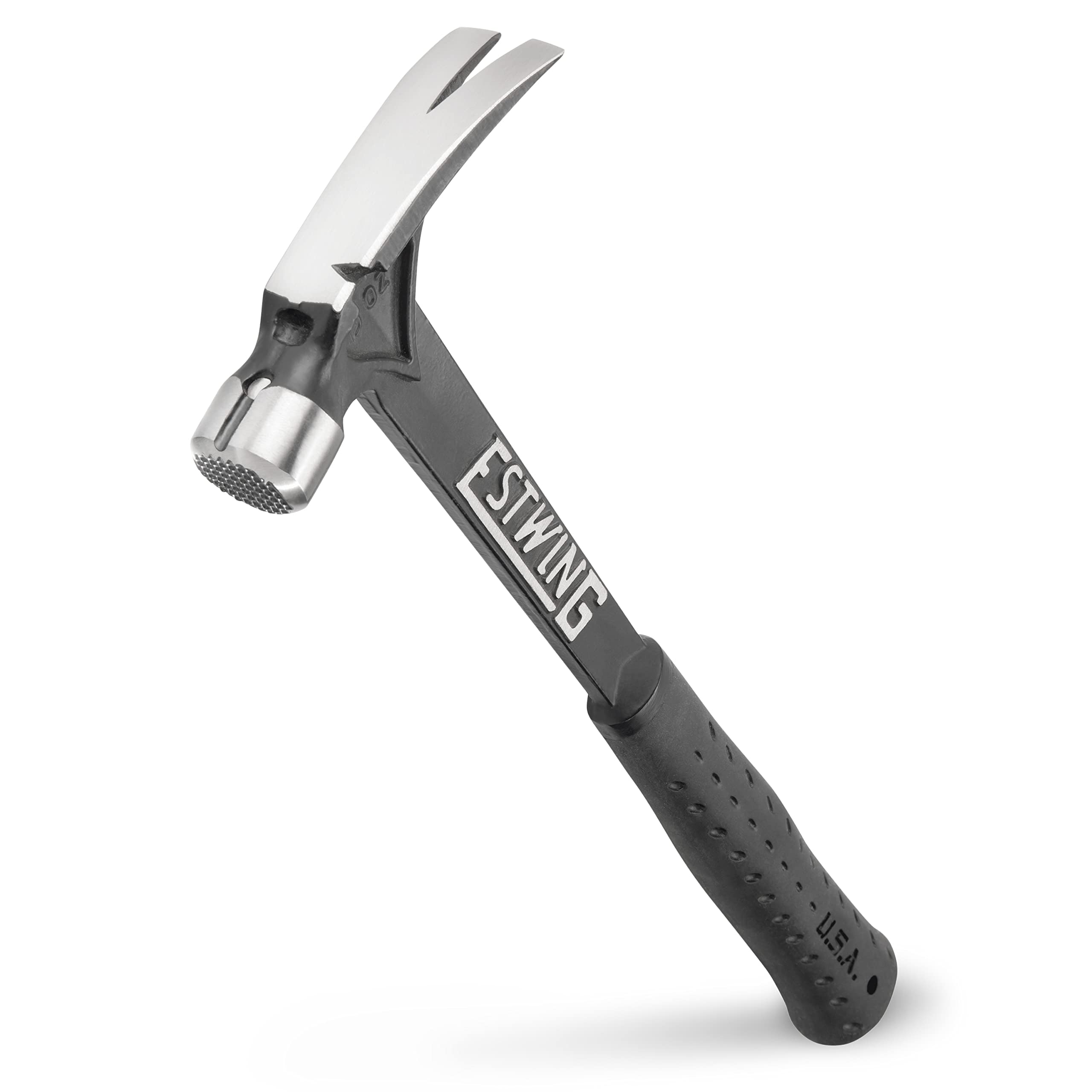 ESTWING EB-15SM 15 oz Ultra Series Framing Hammer - Milled Face Rip Claw Hammer with Shock Reduction Grip - Perfect for Construction, Carpentry, and DIY Home Projects