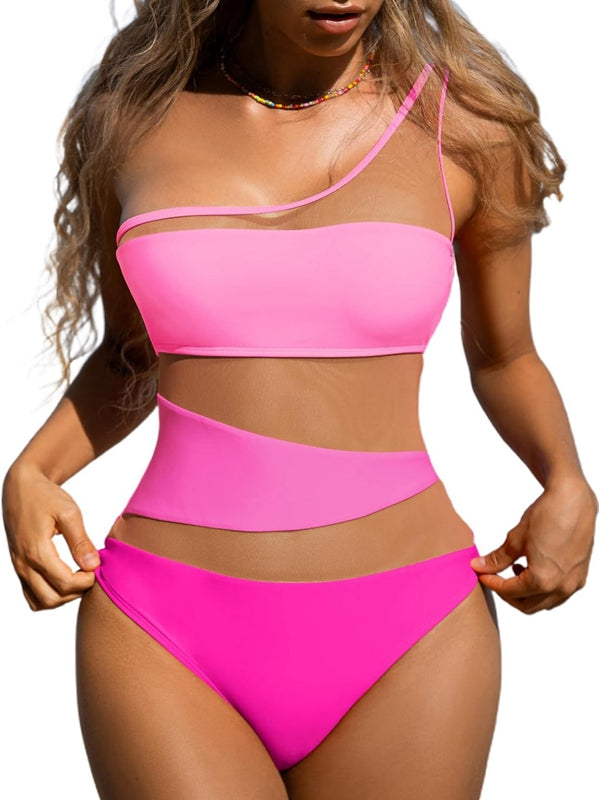 ZASUWA Women's Sexy Mesh Cutout One Piece Swimsuit - Perfect for Beach, Pool Party & Summer Vacation