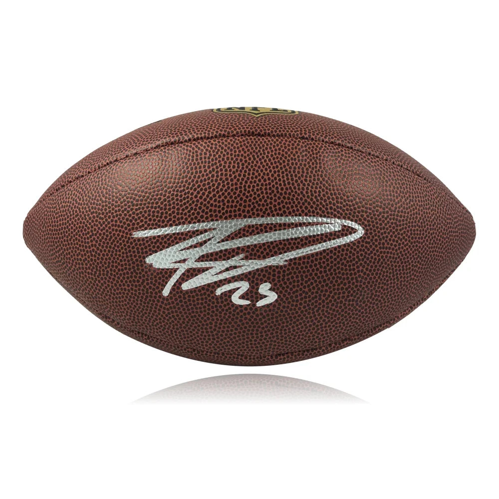 Kenyan Drake Autographed NFL Football with JSA COA - Las Vegas Ravens Signed Full Size Football for Collectors & Fans - Perfect for Sports Memorabilia Displays & Gifts