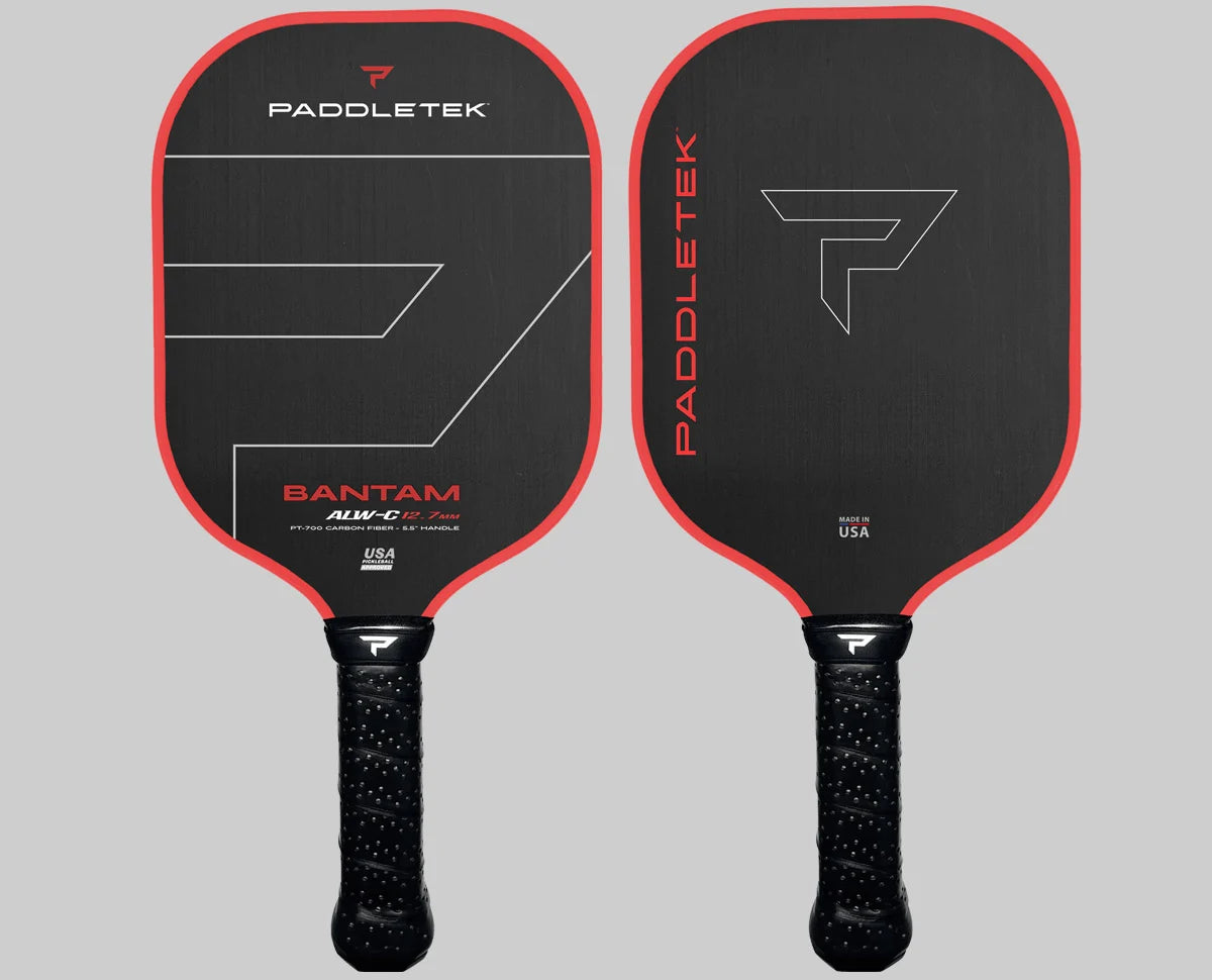 Paddletek BANTAM ALW C 12.7 Pickleball Paddle - Lightweight Carbon Fiber Paddle for Competitive Play & Recreational Pickleball Games
