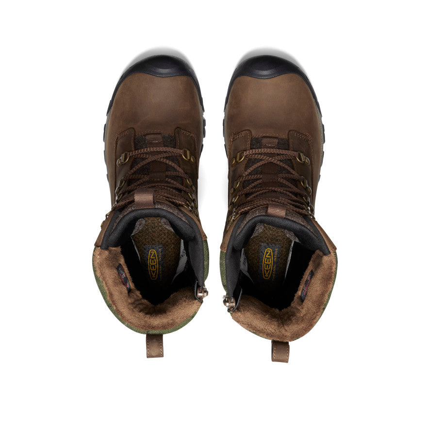 Women's Greta Tall Waterproof Winter Boots - Dark Earth/Green Plaid for Rain, Snow & Outdoor Activities