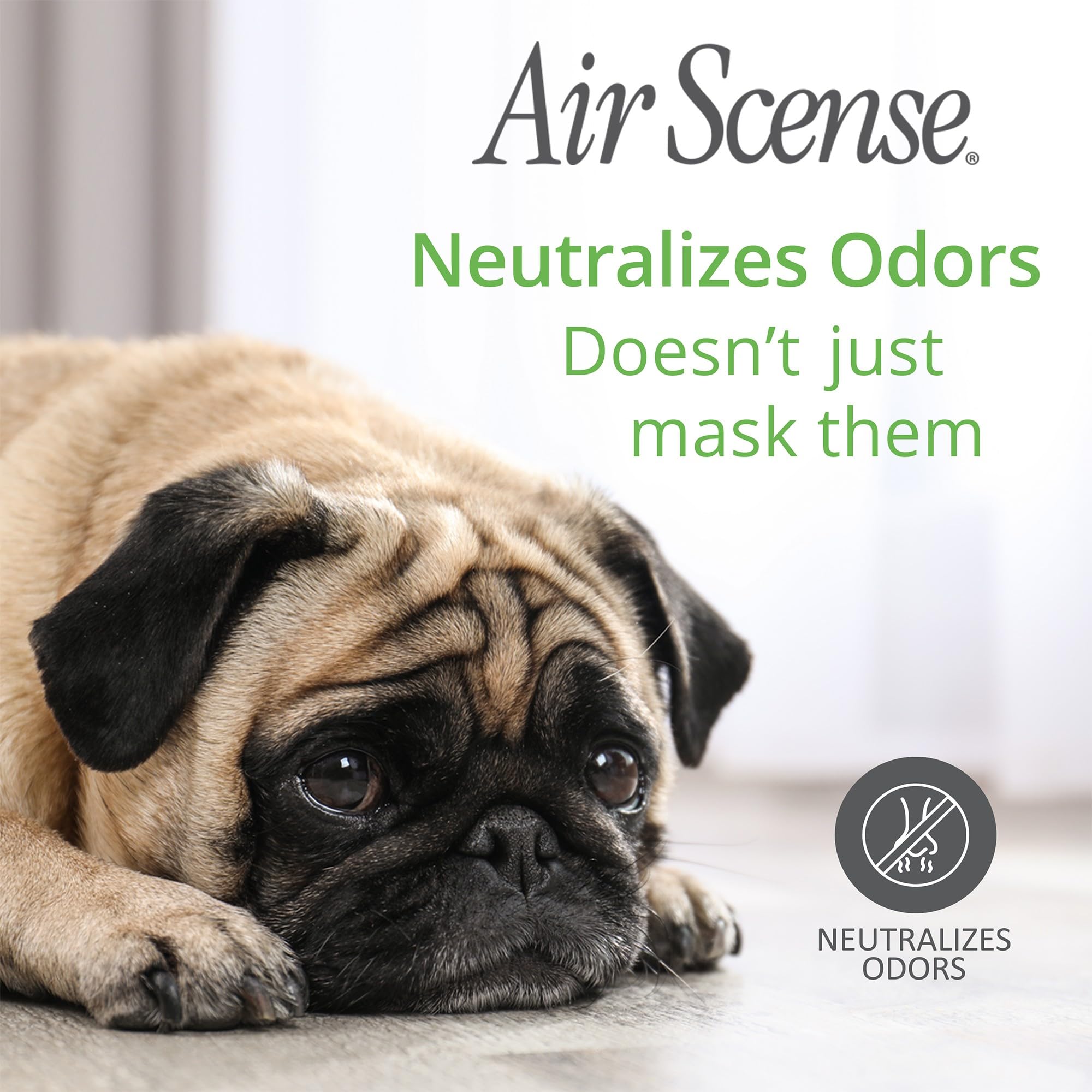 Air Scense Essential Oil Air Freshener - 7 fl oz, 4 Pack Variety (Orange, Lavender Lime & Vanilla) | Non-Aerosol, Natural Fragrance for Home, Office & Car | Long-Lasting Odor Eliminator & Room Refresher