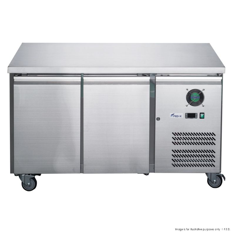 2NDs: FED X S/S Two Door Bench Freezer XUB6F13S2V NSW1932 - Commercial & Home Use for Restaurants, Grocery Stores, and Outdoor Events