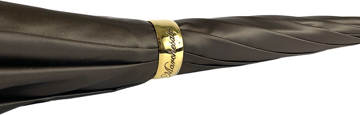 Stylish Brown Umbrella with Elegant Rhombus Pattern - Waterproof Windproof Compact Folding Umbrella for Men & Women - Perfect for Rainy Days, Commuting, Travel and Outdoor Activities