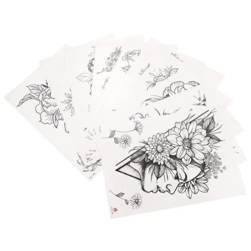 10Pcs 3D Sunflower & Rose Temporary Tattoos for Women & Girls - Waterproof Body Art Stickers for Parties, Festivals & Summer Beach Looks