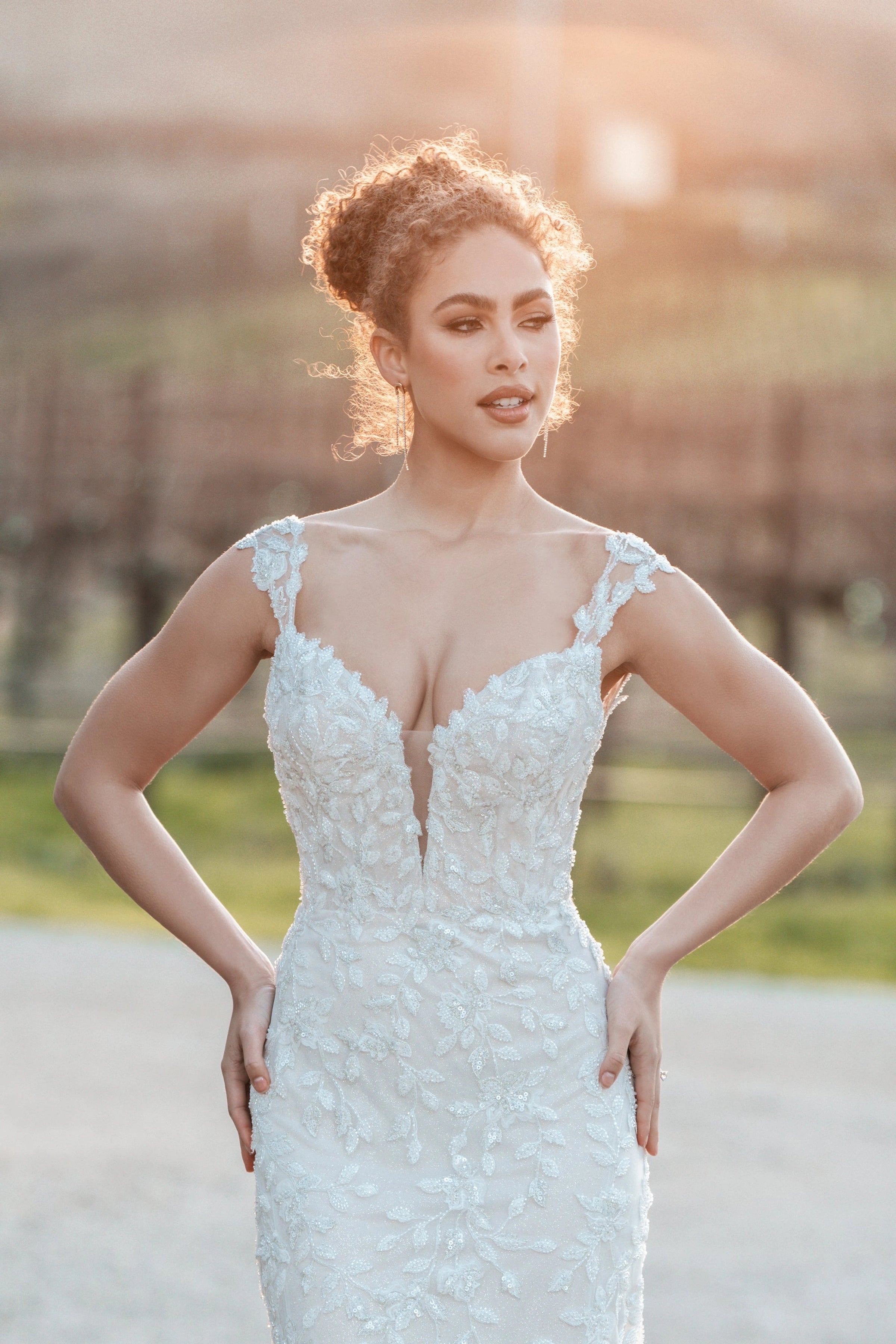 Allure A1266 Women's Evening Gown Size 10 - Perfect for Weddings, Prom & Formal Events