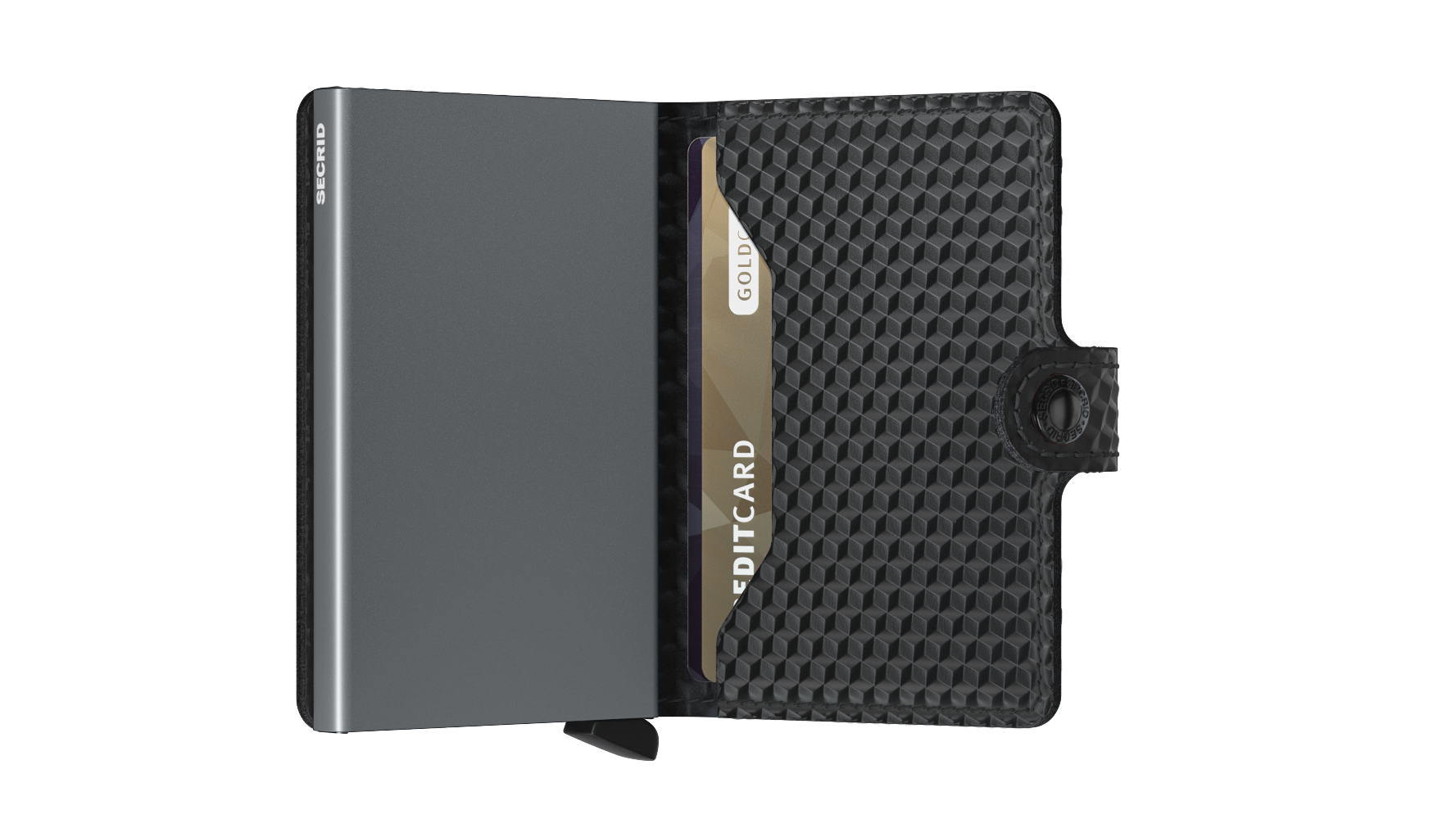 SECRID Miniwallet Cubic - RFID Blocking Slim Wallet for Men & Women | Compact & Secure Card Holder for Everyday Use, Travel & Business