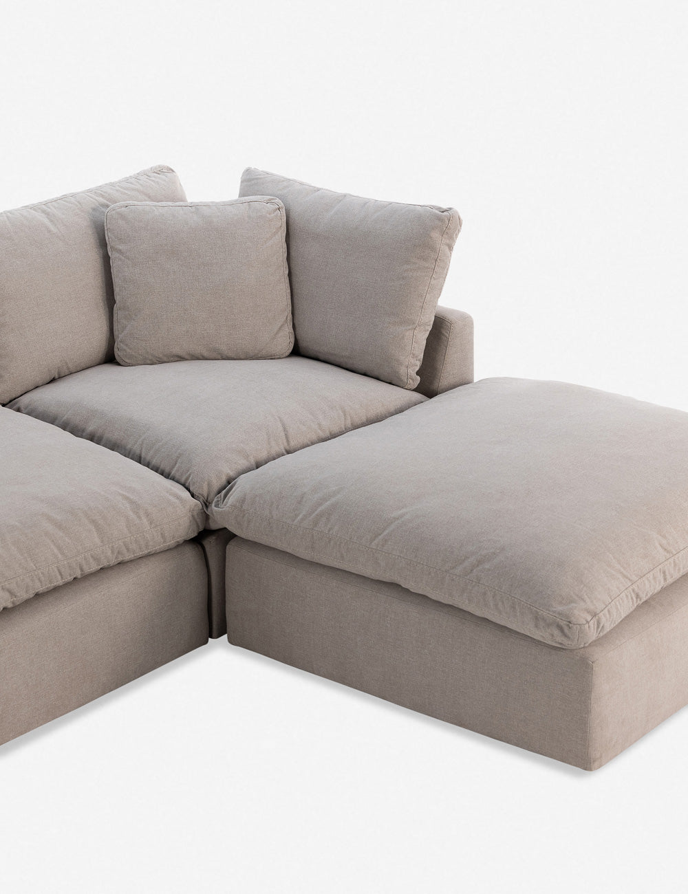Bernard Sectional Sofa - Modern L-Shaped Couch with Reversible Chaise, Soft Fabric Upholstery | Perfect for Living Room, Family Room & Small Spaces