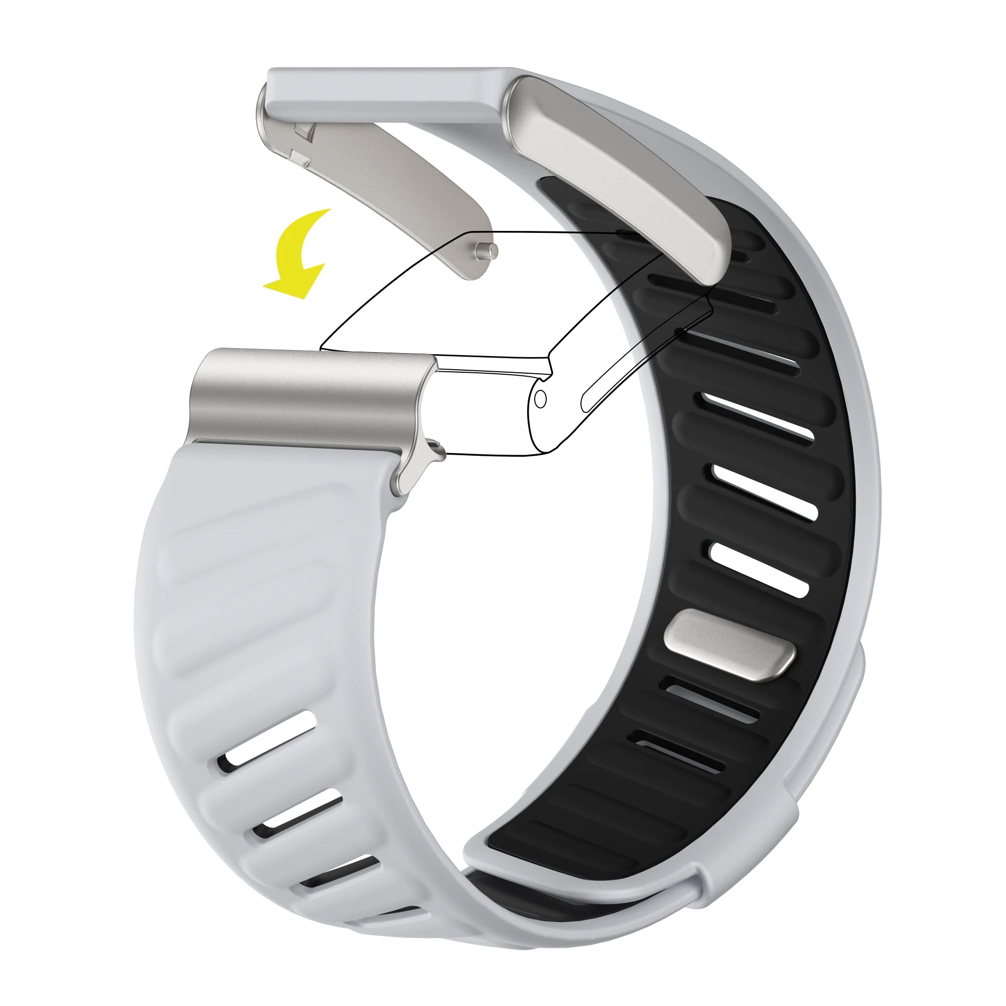 Premium Silicone Sports Straps for Whoop 4.0 & 3.0 - Comfortable, Durable Fitness Bands for Running, Cycling & Workouts