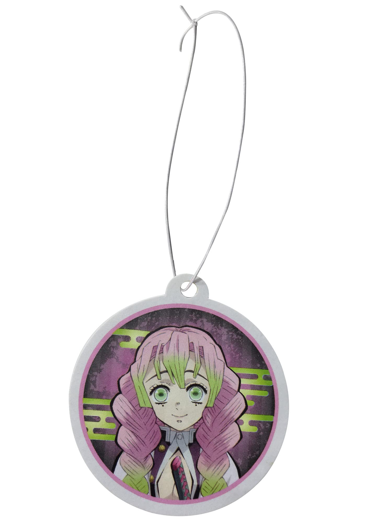 Demon Slayer Mitsuri Kanroji Anime Car Air Freshener - Cute Japanese Manga Character Scented Hanging Decor for Vehicles, Home & Office
