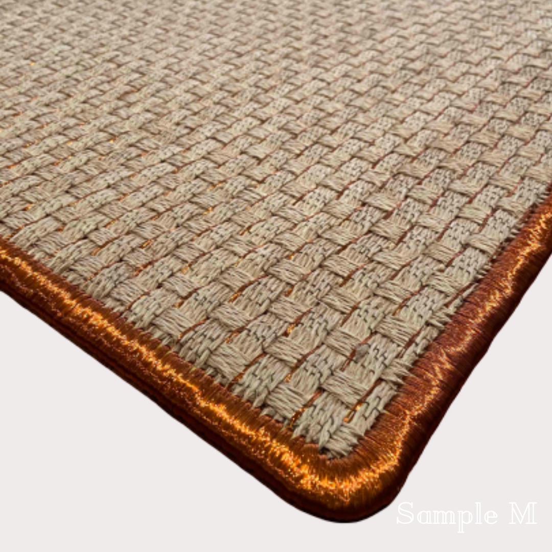 Natural Fiber Rug Swatch Set - Eco-Friendly Home Decor Samples for Living Room, Bedroom & Office | Sustainable Material Textile Swatches for Interior Design & DIY Projects