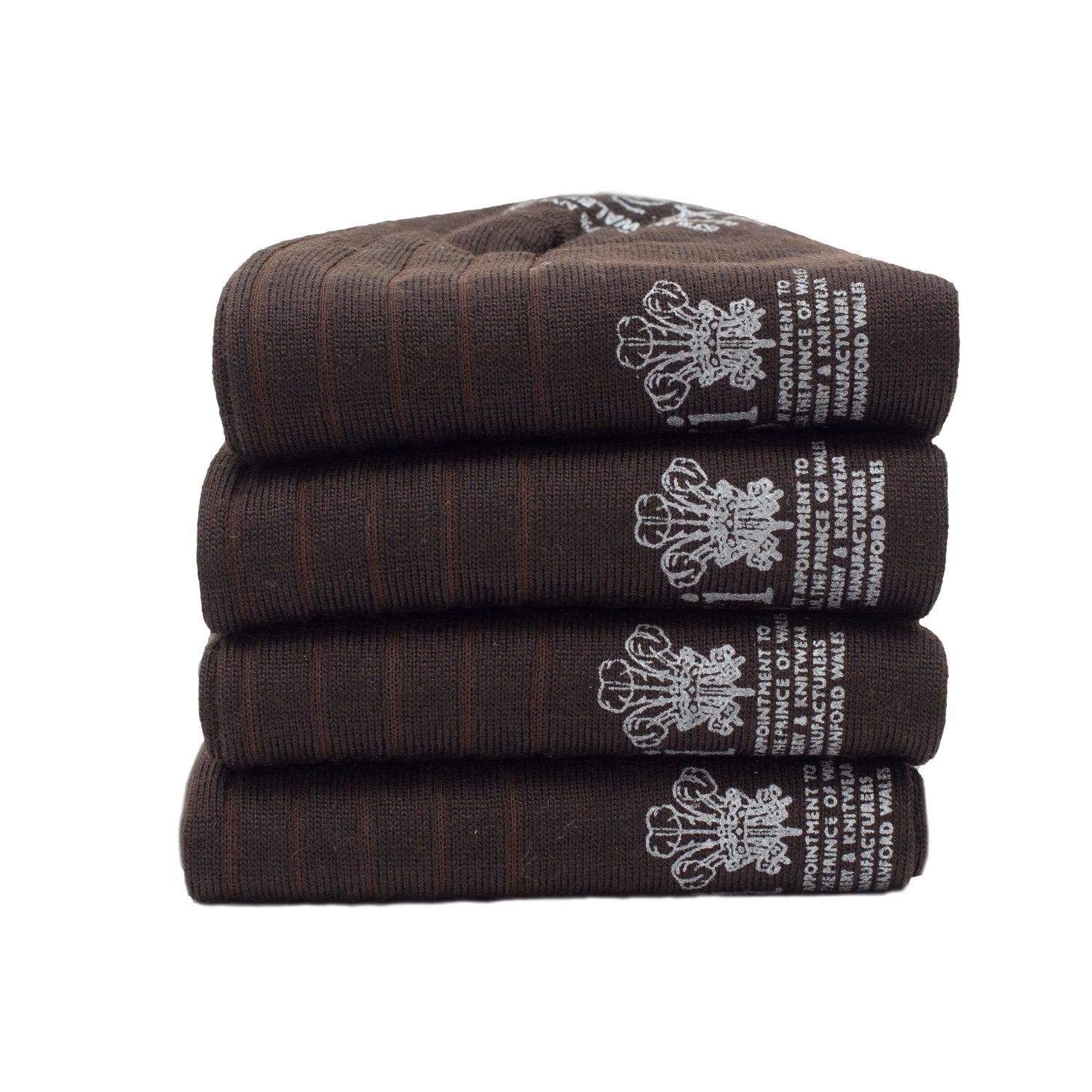 Men's 4-Pack Tenby Merino Wool Socks - Ultra Soft & Breathable for Hiking, Travel & Winter Warmth