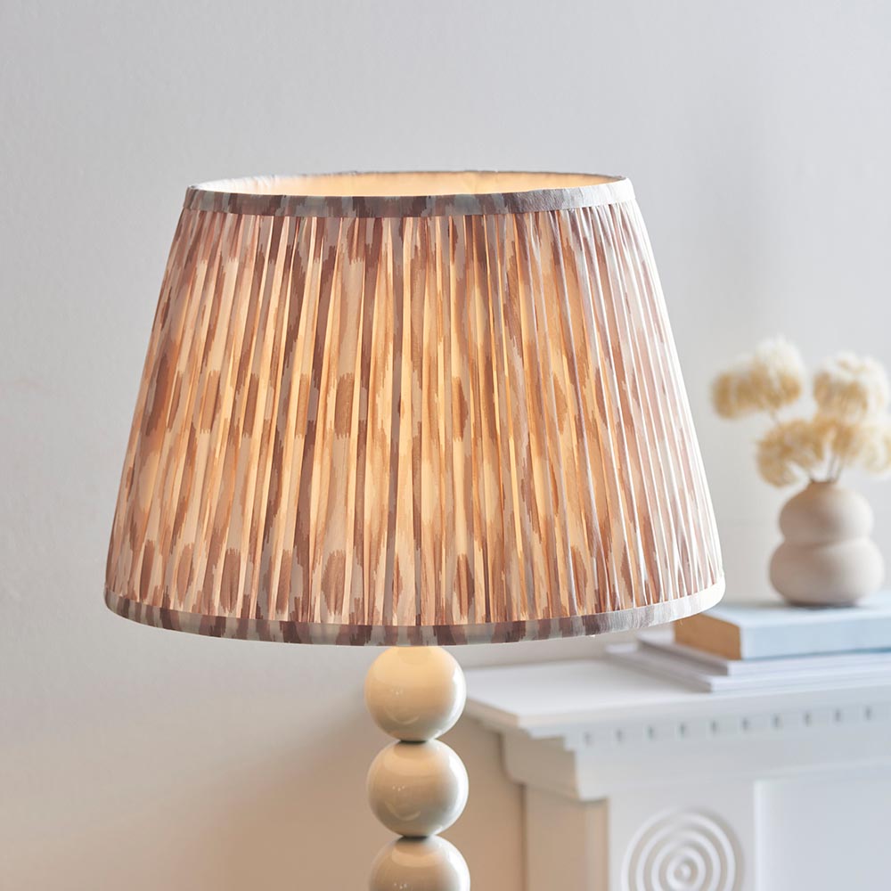 Auralis Ikat Floor Lamp with E27 Socket - Modern Handwoven Design for Living Room, Bedroom & Office Lighting