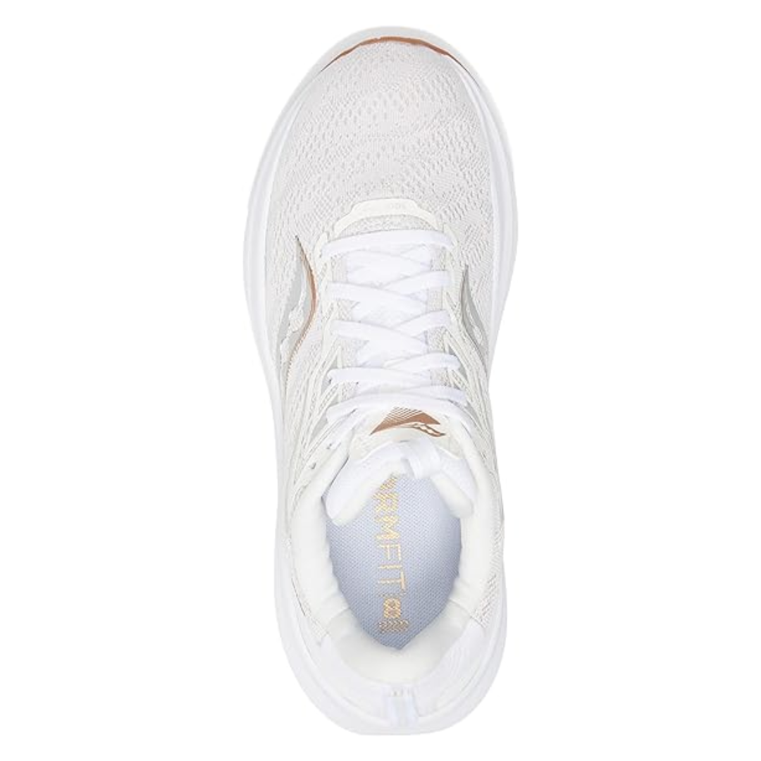 Men's Echelon 9 White/Gum Wide Width Running Shoes - Comfortable Athletic Sneakers for Jogging, Gym & Casual Wear
