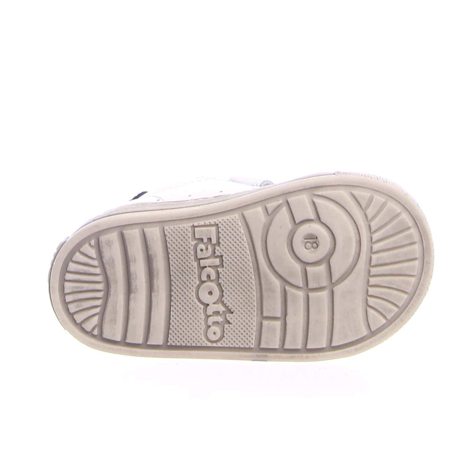 Falcotto Venus VL Star Sneakers for Boys & Girls - White/Inox - Comfortable Kids' Shoes for School, Play & Everyday Wear