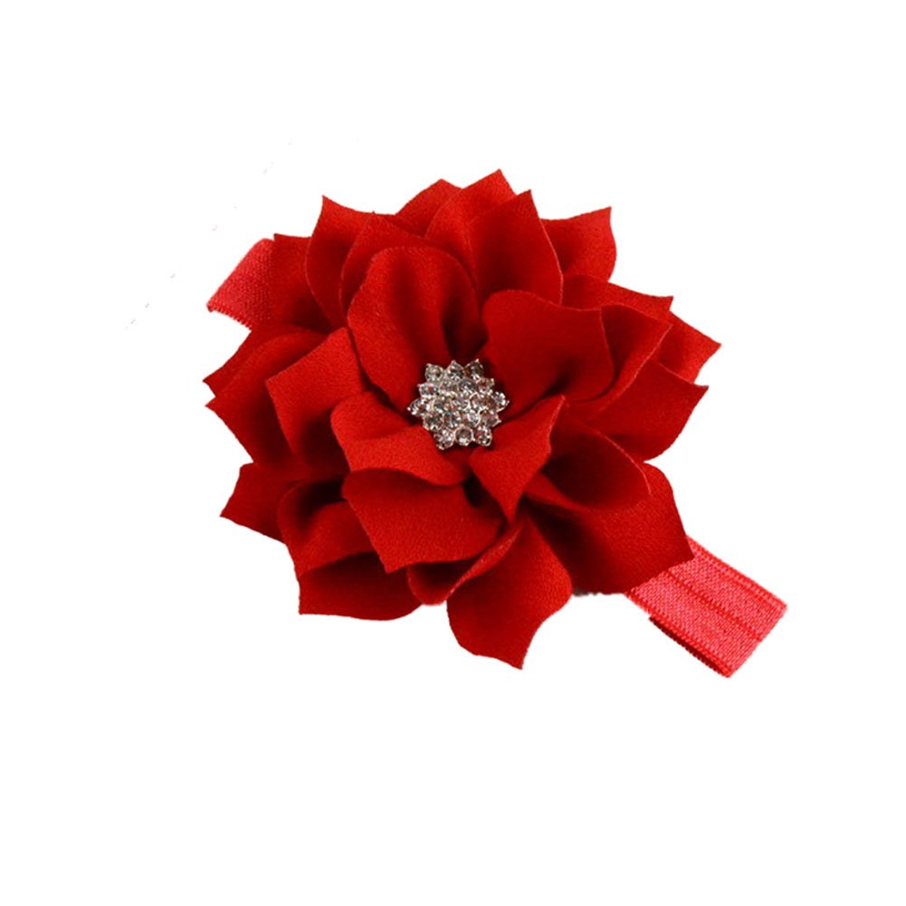 NEW Girl Baby Headbands - Red Baby Headband Bow (LDZ23) | Adorable Hair Accessories for Infants & Toddlers | Perfect for Photos, Parties & Everyday Wear