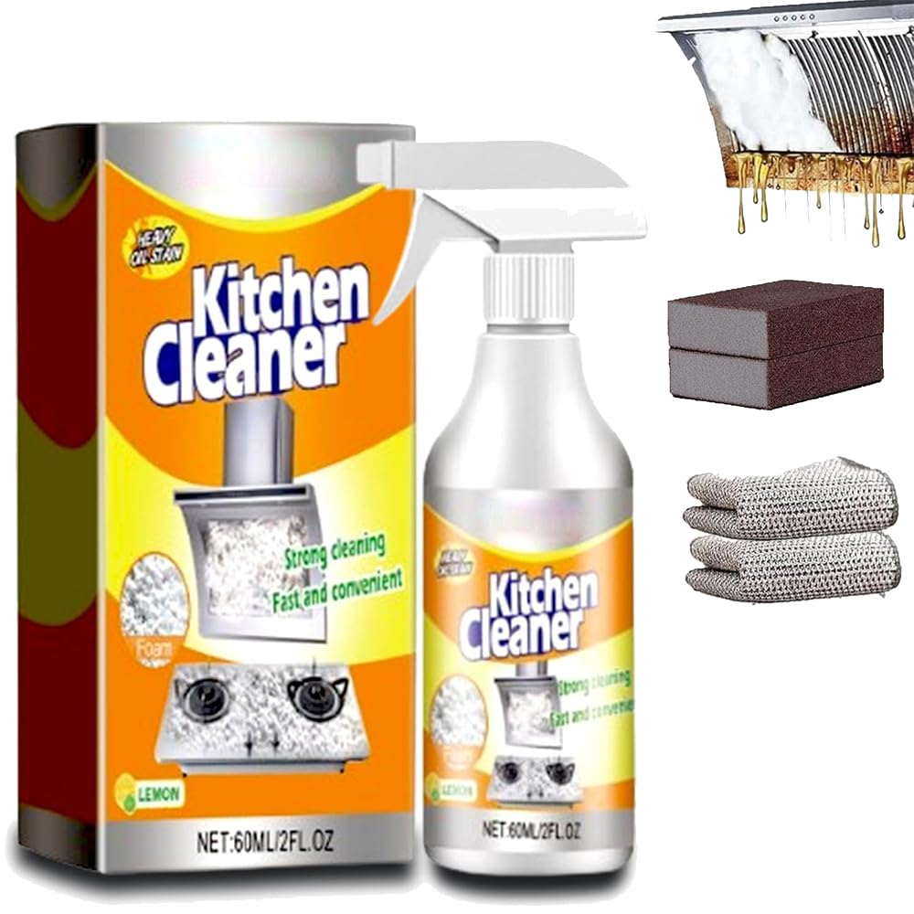 Lifesunny Foam Cleaner for Kitchen - Powerful All-Purpose Stain Remover Spray for Pots, Pans & Appliances | Degreasing & Deep Cleaning Solution for Stovetops, Countertops & Cookware (1 Pack)