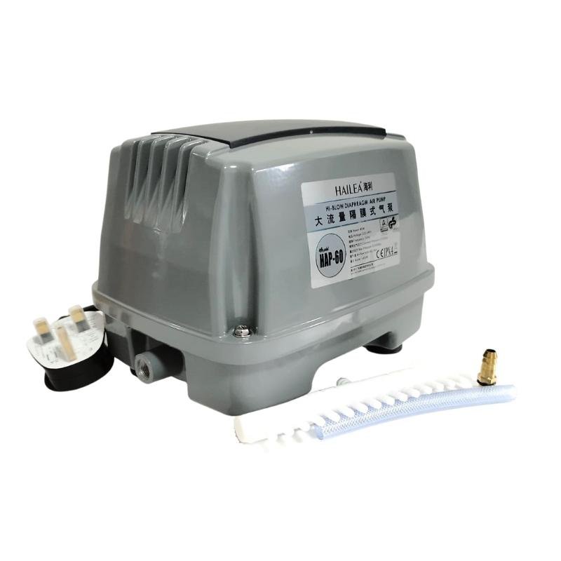 HAILEA HAP Series High Performance Air Pump - 60L/min to 120L/min Flow Rate with 3 Pin Plug for Aquariums, Fish Tanks & Hydroponic Systems