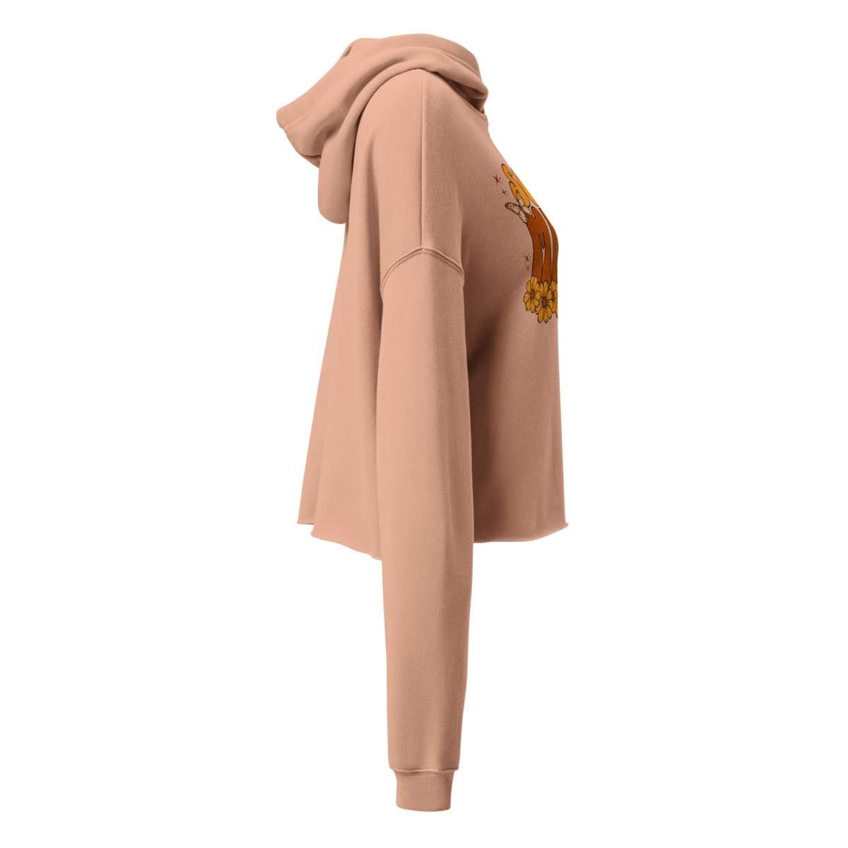 Sober Mama Cozy Crop Hoodie for Women - Soft Fleece Pullover Sweatshirt for Casual Wear, Lounge & Street Style