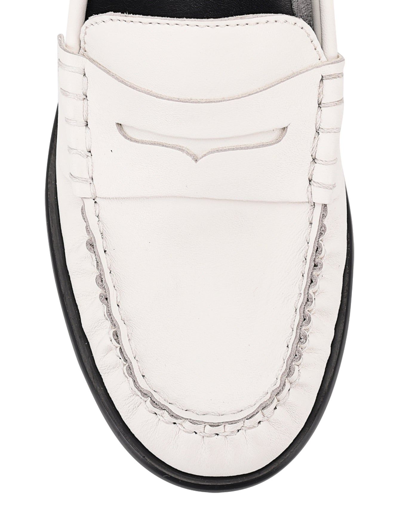 Premium Chalk White Leather Paddy Loafers - Comfortable & Stylish Slip-On Shoes for Men & Women | Perfect for Office, Casual Wear & Travel