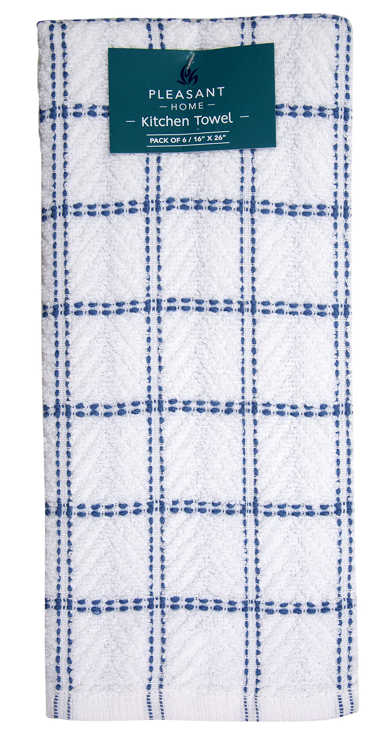 Premium Cotton Kitchen Towels Set of 6 (16.5