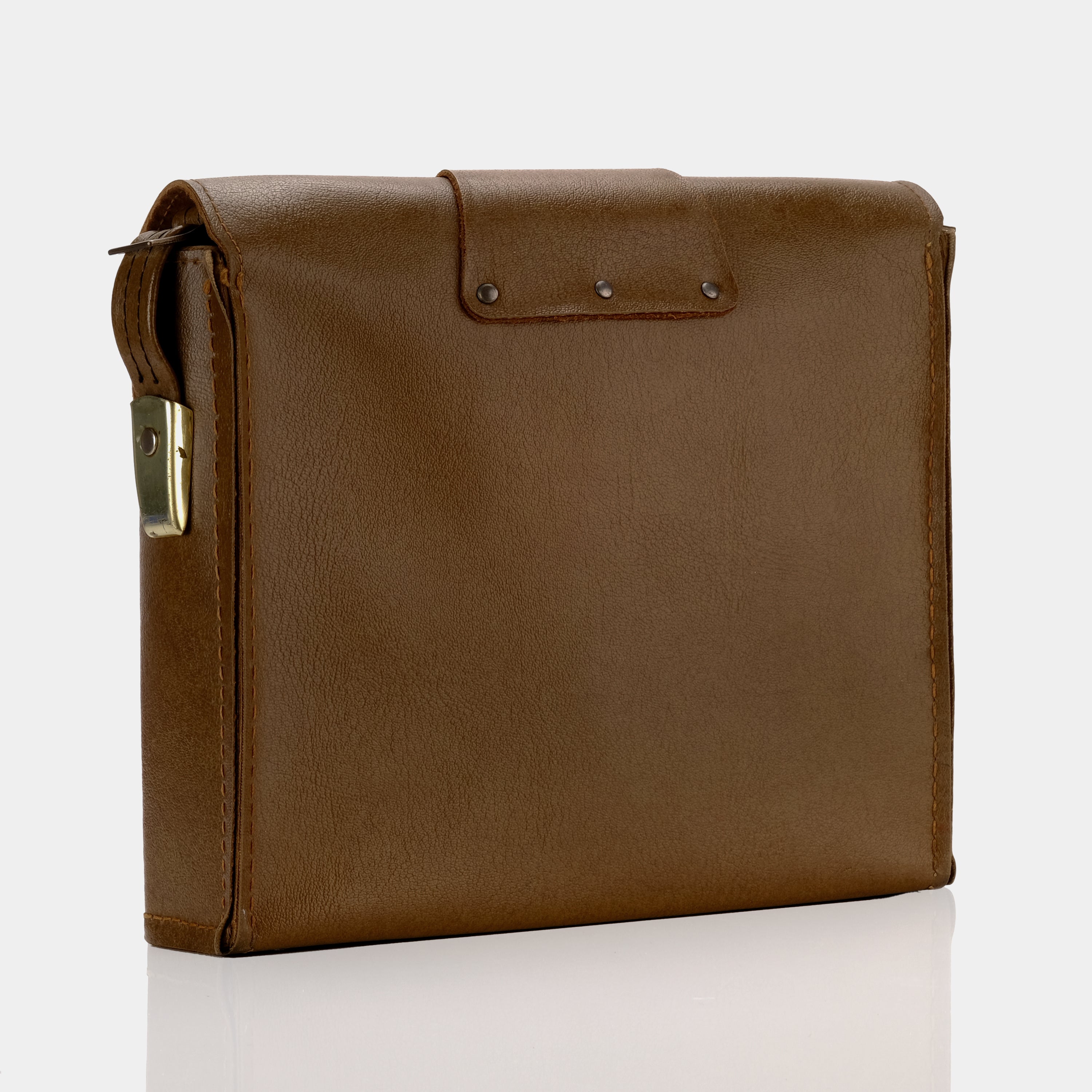 Vegan Leather Camera Bag - Brown Foldable Crossbody Bag with Adjustable Strap for DSLR & Mirrorless Cameras | Perfect for Travel, Photography & Everyday Use