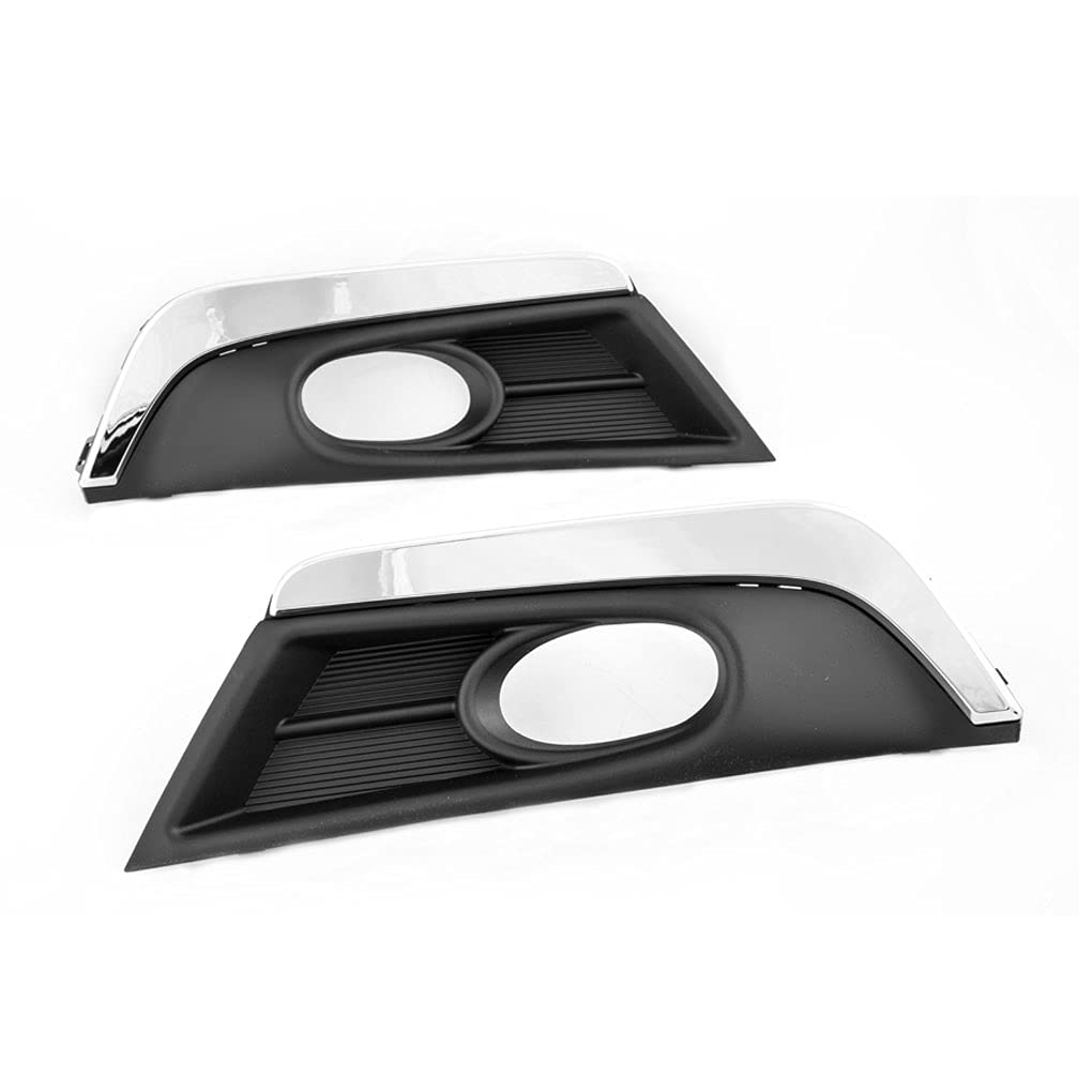 2017-2019 Honda CRV Fog Light Assembly Kit - Chrome Trim Replacement with Wiring Harness, Switch & Bezel (Includes Halogen Bulbs) | Perfect for Off-Road Driving & Night Visibility