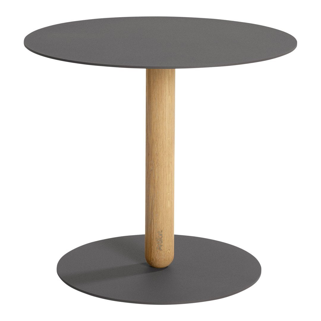 Modern Balans Side Table - Small End Table with Wooden Legs for Living Room, Bedroom, or Office - Perfect for Holding Lamps, Books, and Decor