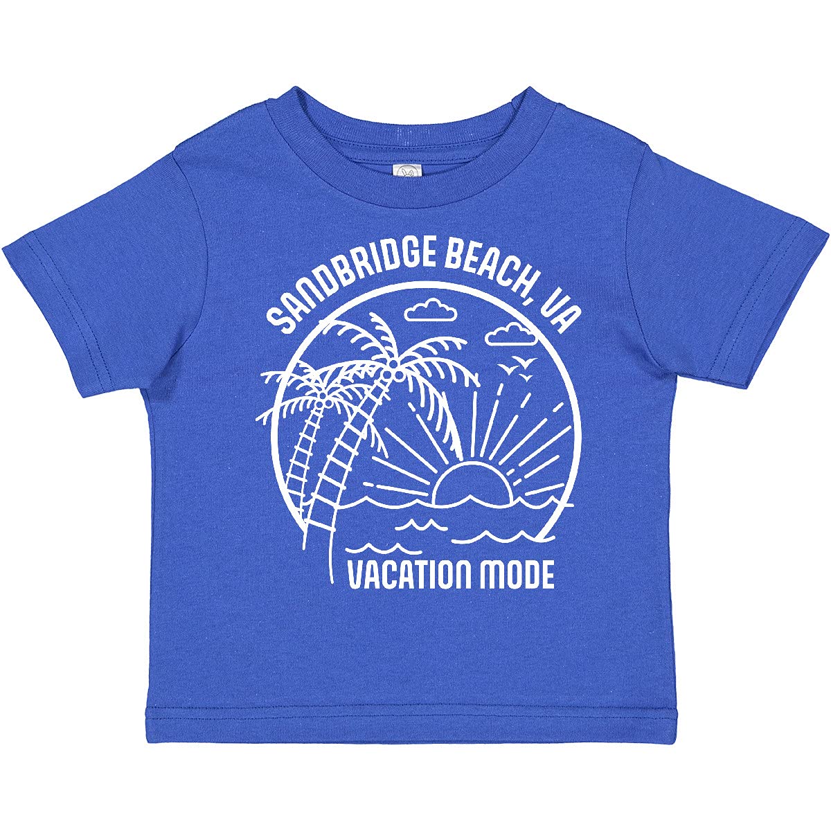 Inktastic Summer Vacation Mode Sandbridge Beach Virginia Toddler T-Shirt - Cute Beach Outfit for Kids, Comfortable Cotton Tee for Boys & Girls - Perfect for Family Trips, Beach Days & Summer Adventures