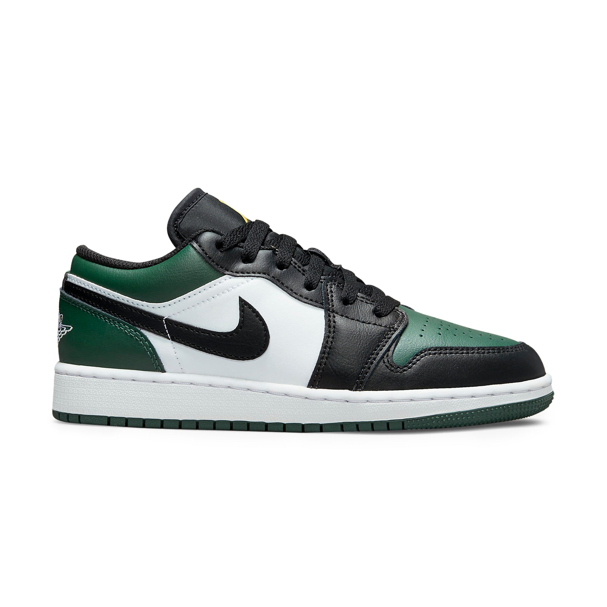 Air Jordan 1 Low Green Toe GS Basketball Shoes - Retro Style Sneakers for Women & Girls - Perfect for Casual Wear, Street Fashion & Sports