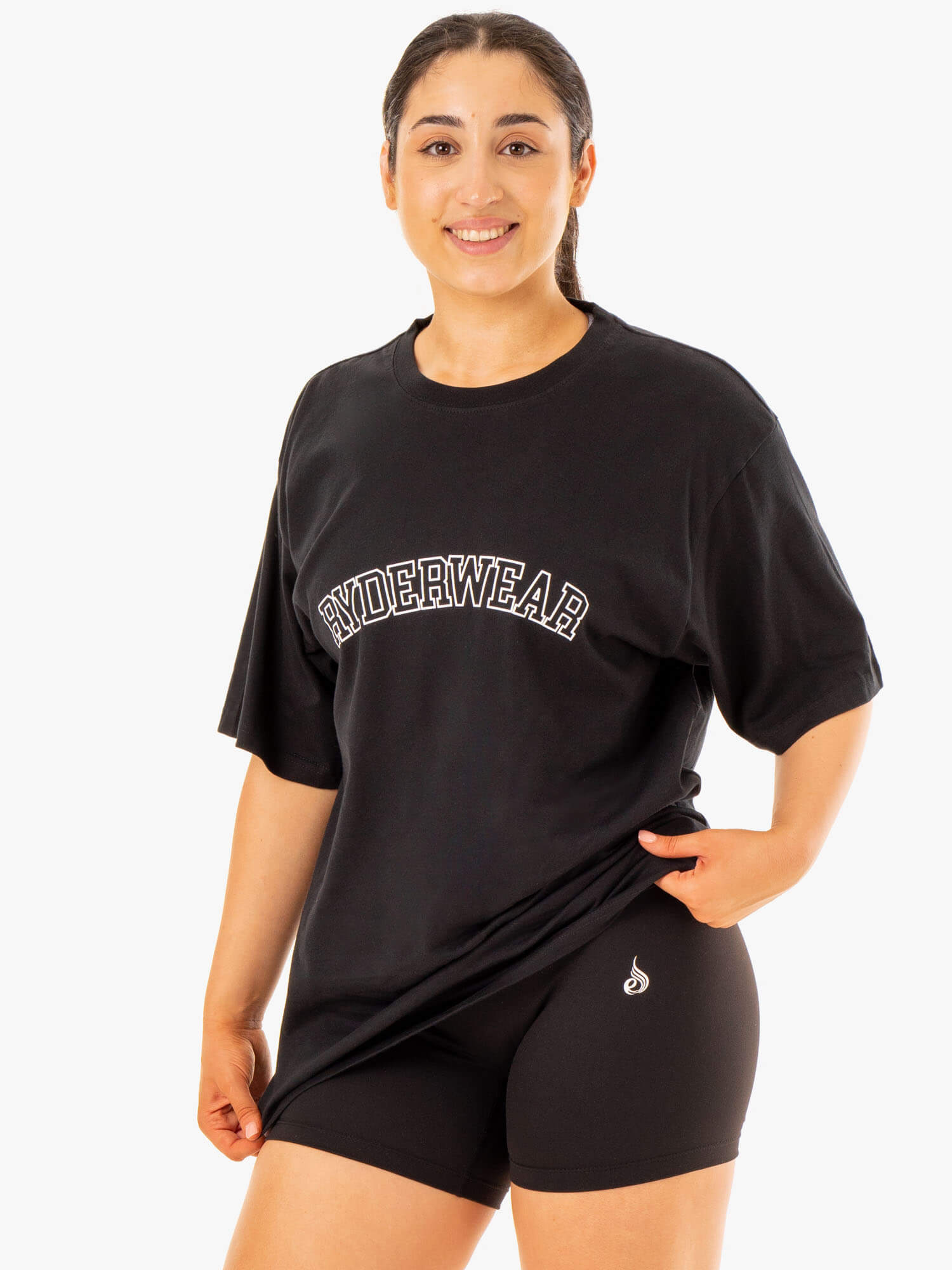 Oversized Black T-Shirt for Women & Men - Comfortable Loose Fit Casual Tee for Everyday Wear, Street Style & Lounge