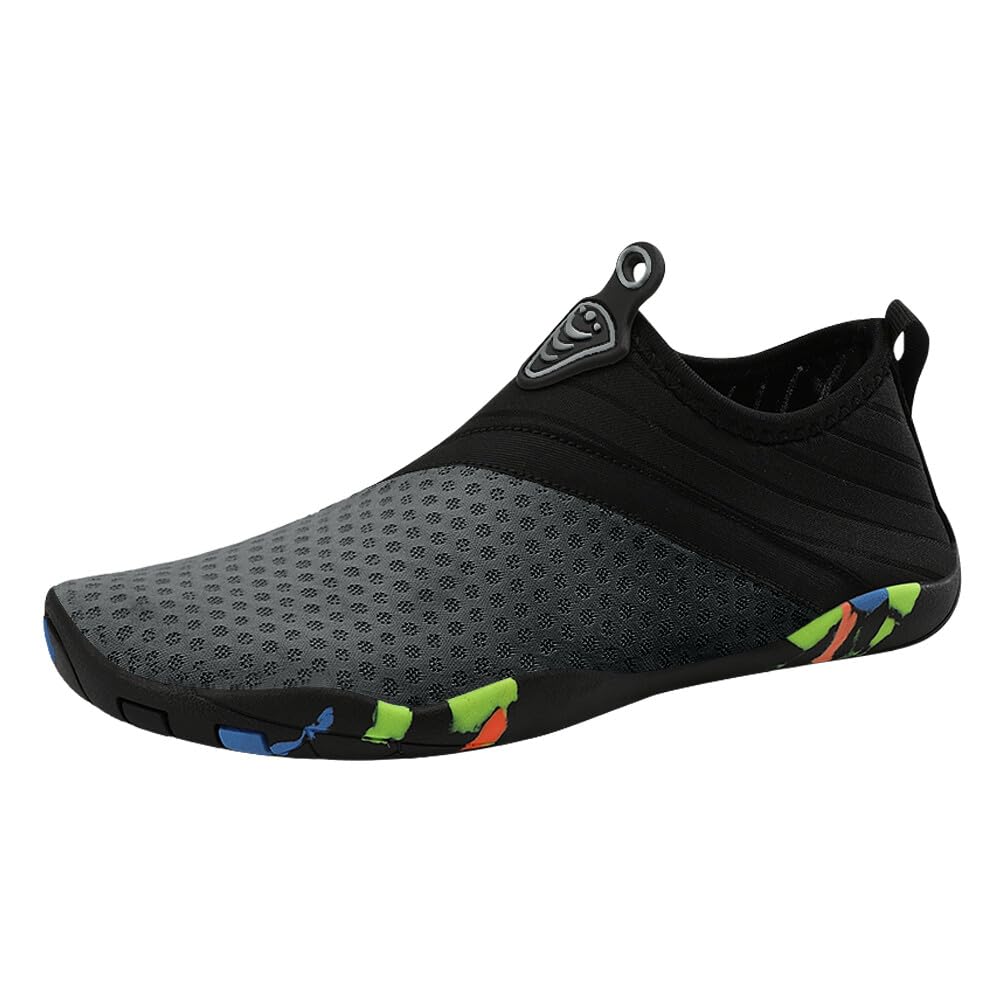 **KUNWFNIX Quick-Dry Water Shoes for Men & Women - Barefoot Aqua Socks for Swimming, Beach, Pool, Surf & Yoga - Lightweight & Comfortable for Water Sports & Outdoor Activities**