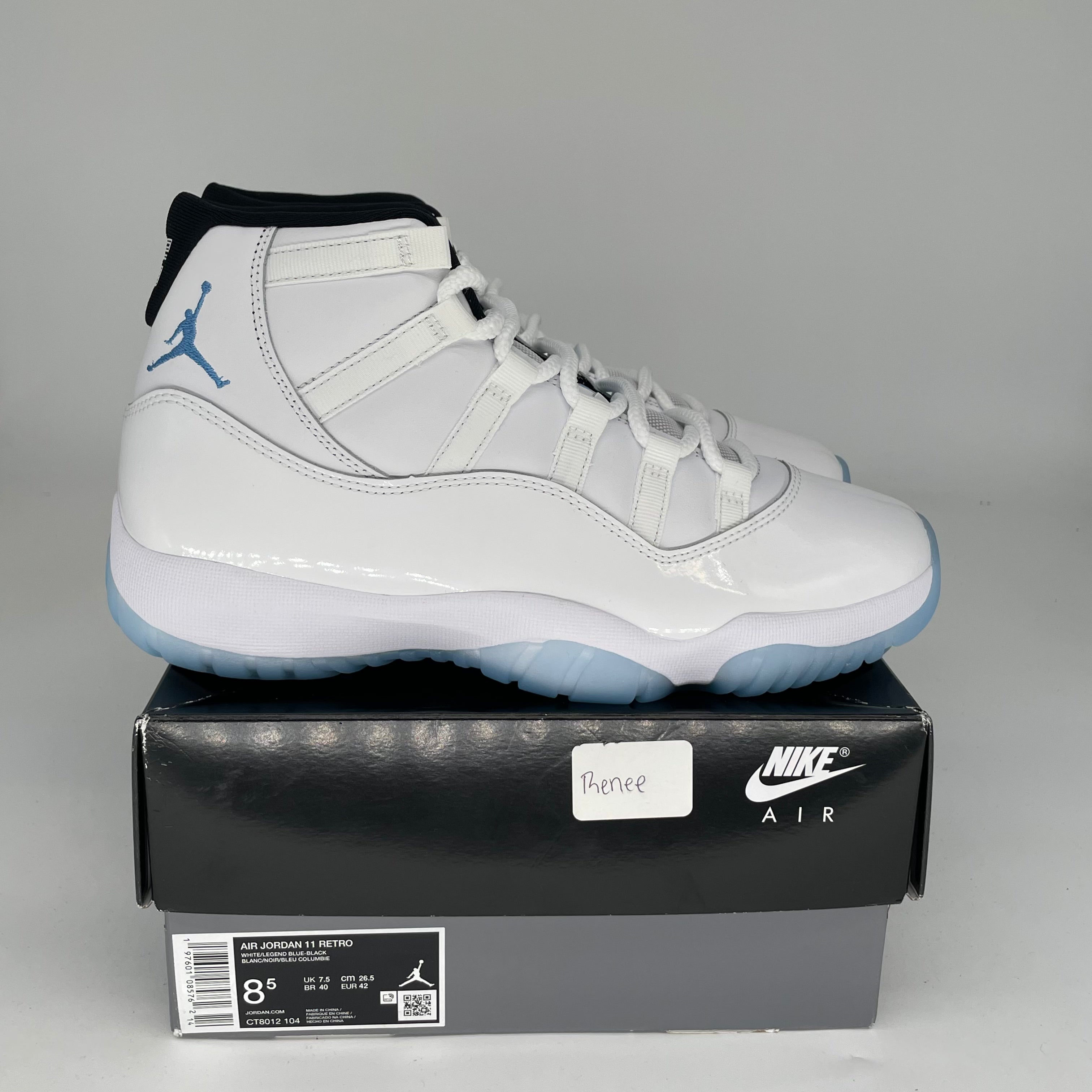 AIR JORDAN 11 Retro Legend Blue - Men's Size 8.5/Women's Size 10 - Style CT8012 104 - Perfect for Basketball Games & Sneaker Collectors