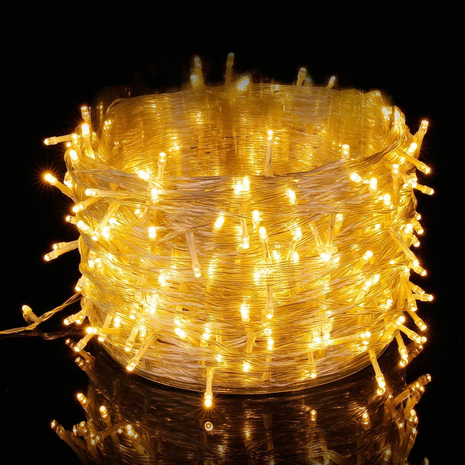 Nikolable 328ft 500 LED Twinkle String Lights - Waterproof Fairy Lights for Indoor & Outdoor Use | 8 Lighting Modes | Perfect for Christmas, Bedroom, Patio, Garden, Wedding & Party Decorations