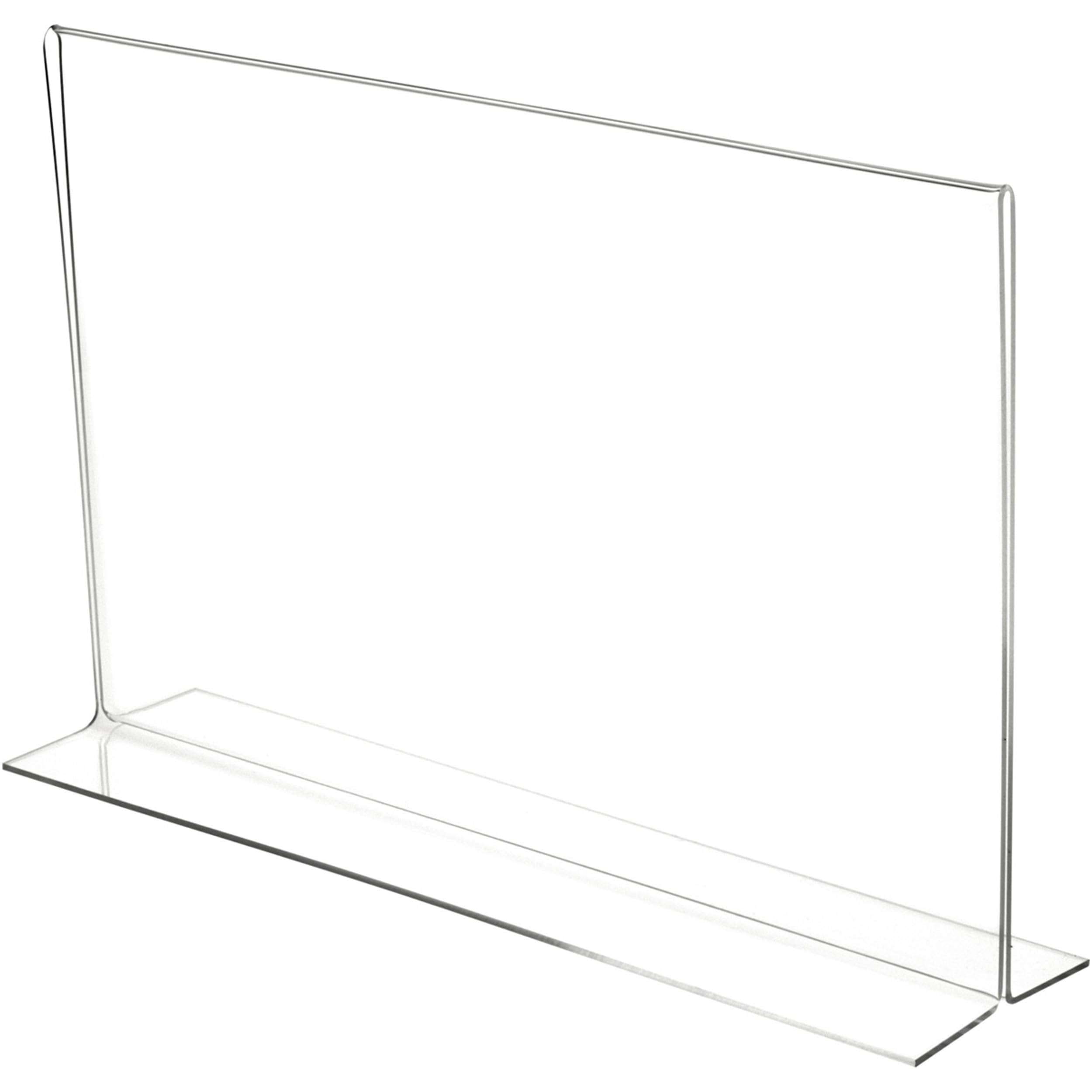 Plymor Clear Acrylic Sign Display & Literature Holder - Bottom-Loading 17x11 Inch (3 Pack) - Perfect for Retail Stores, Restaurants, and Office Reception Areas