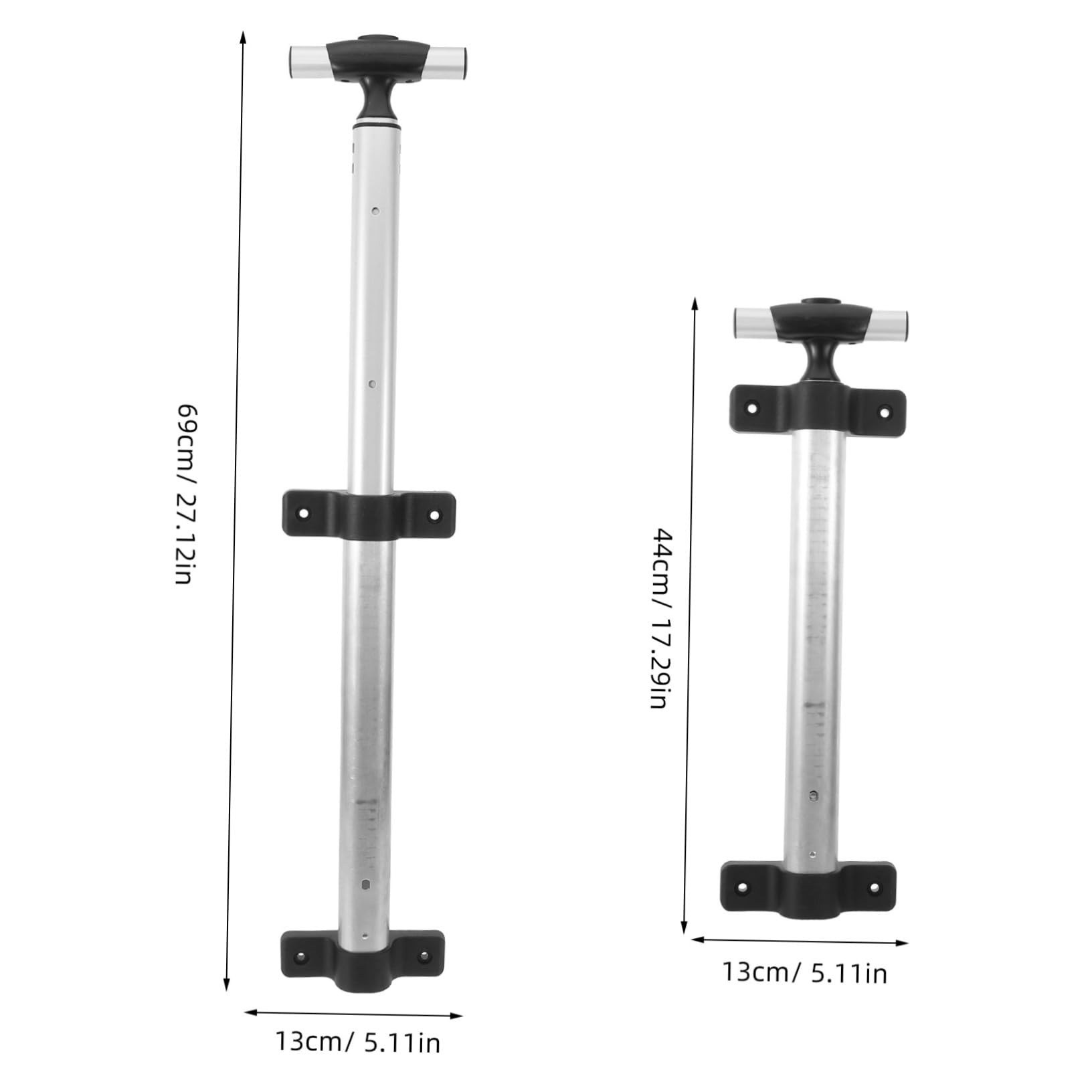 MUSISALY 2-Piece Telescopic Luggage Handle Replacement - Lightweight, Sturdy & Ergonomic Travel Suitcase Pull Handle Accessory for Smooth Mobility | Perfect for Business Trips, Vacations & Air Travel
