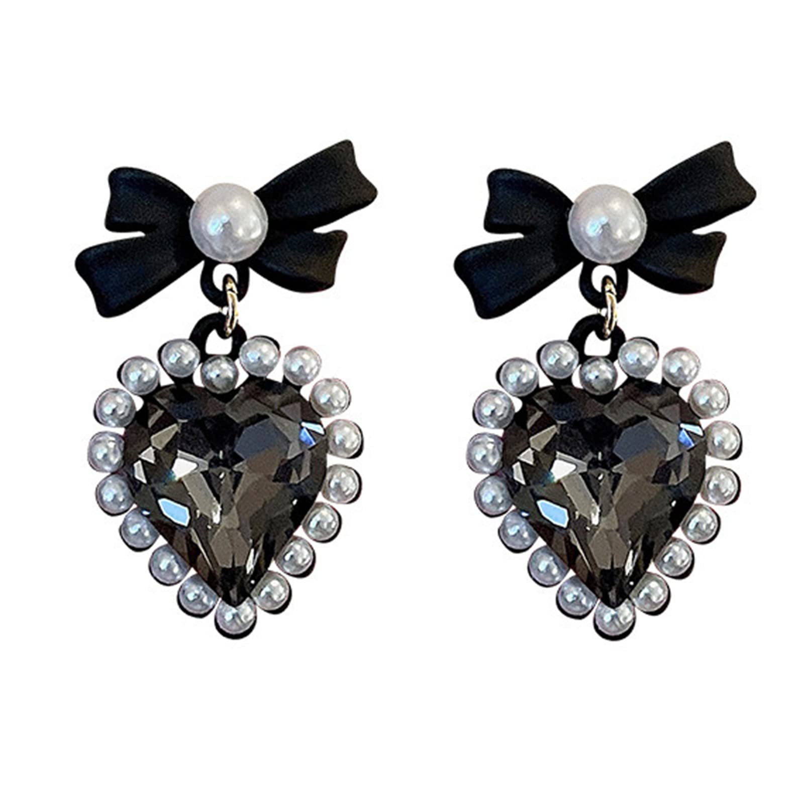 Trendy Women's Boho Earrings Set - Heart, Star, Dangle, Hoop & Fringe Stud Earrings with Crystals | Beach Jewelry Collection | Perfect for Summer Outfits, Vacations & Boho Fashion Accessories