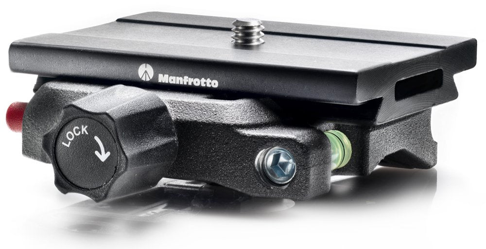 Manfrotto MSQ6 Q6 Top Lock Quick Release Adapter with Plate (Black) - Compatible with DSLR Cameras, Video Cameras & Tripods for Professional Photography & Videography